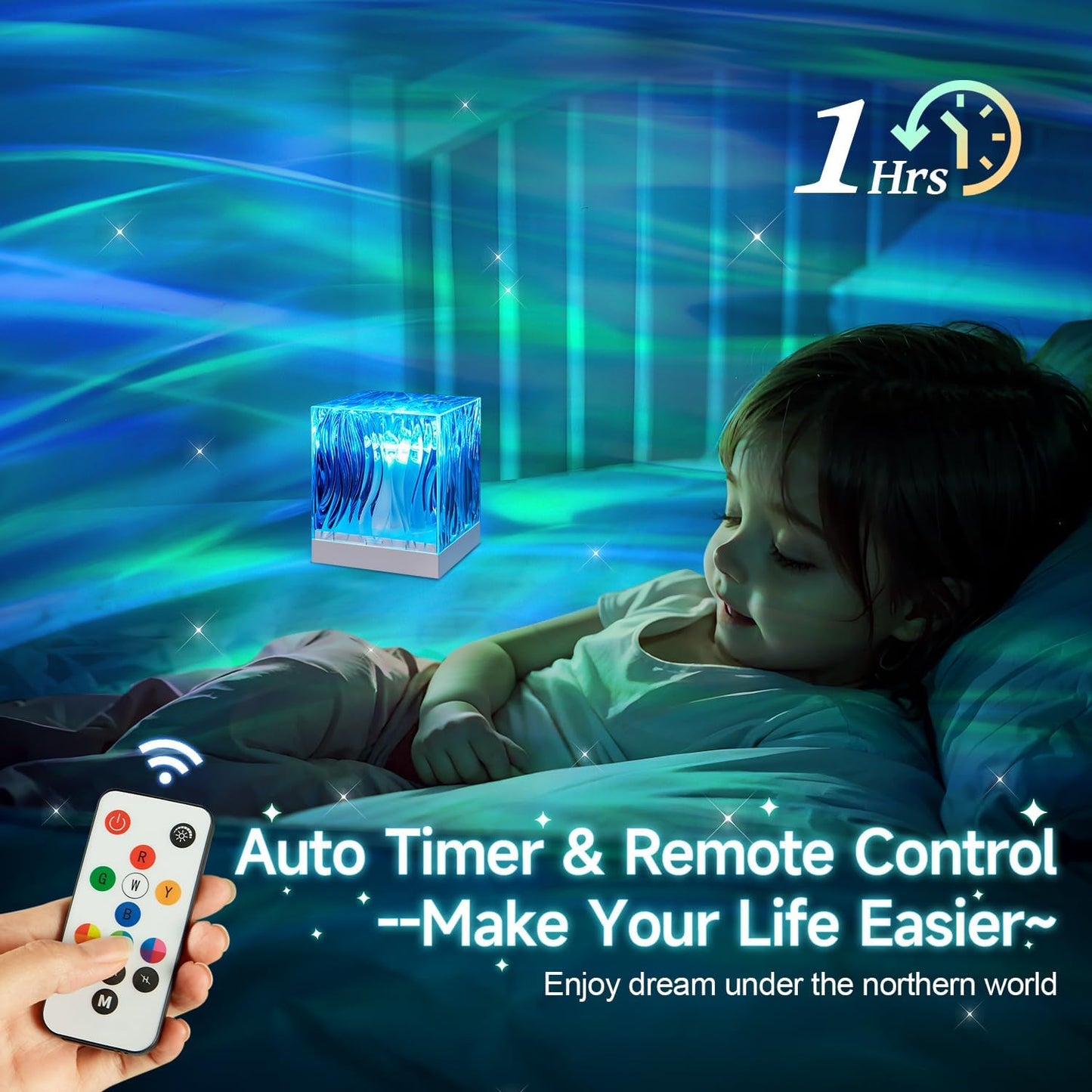 Northern Lights Projector Christmas Gifts for Teen Girls, 18 Colors Galaxy Projector for Bedroom Lumena Lamp Mood Lighting Ocean Lamp, Remote Cute Stuff for Teen Girls Night Light Projector Cool Stuff