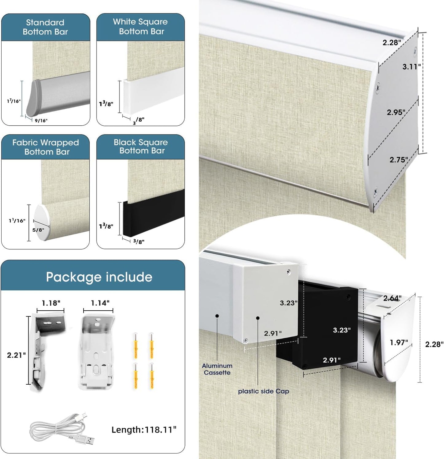 SmartWings Motorized Blinds Dual-Sided Cordless Smart Blackout Shades, Custom Size, Rechargeable Battery, Work with Matter/Apple HomeKit, Alexa, Thread/Zigbee, Remote Optional, Bouvardia Cream
