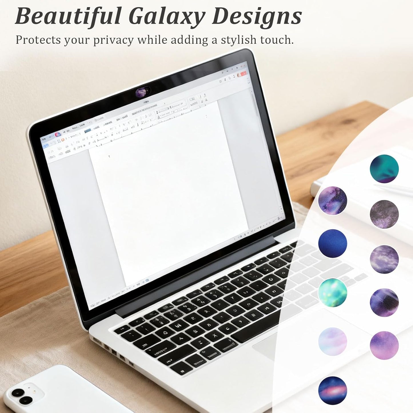 Camera Cover Slide (10-Pack) – Ultra-Thin Colorful Privacy Webcam Stickers for MacBook, iPad, Laptop & Tablet – 0.7mm Slim Protector