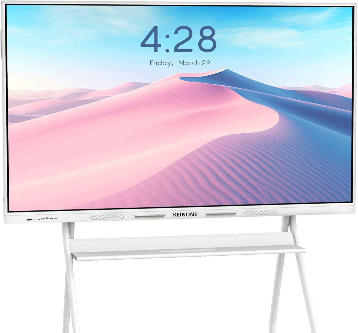 Smart Board for Classroom, 65" 8+128 GB Interactive Smartboard Built-in Android OS & Open App Ecosystem - 4K Touchscreen Electronic Digital Whiteboard for Home Office School Studio