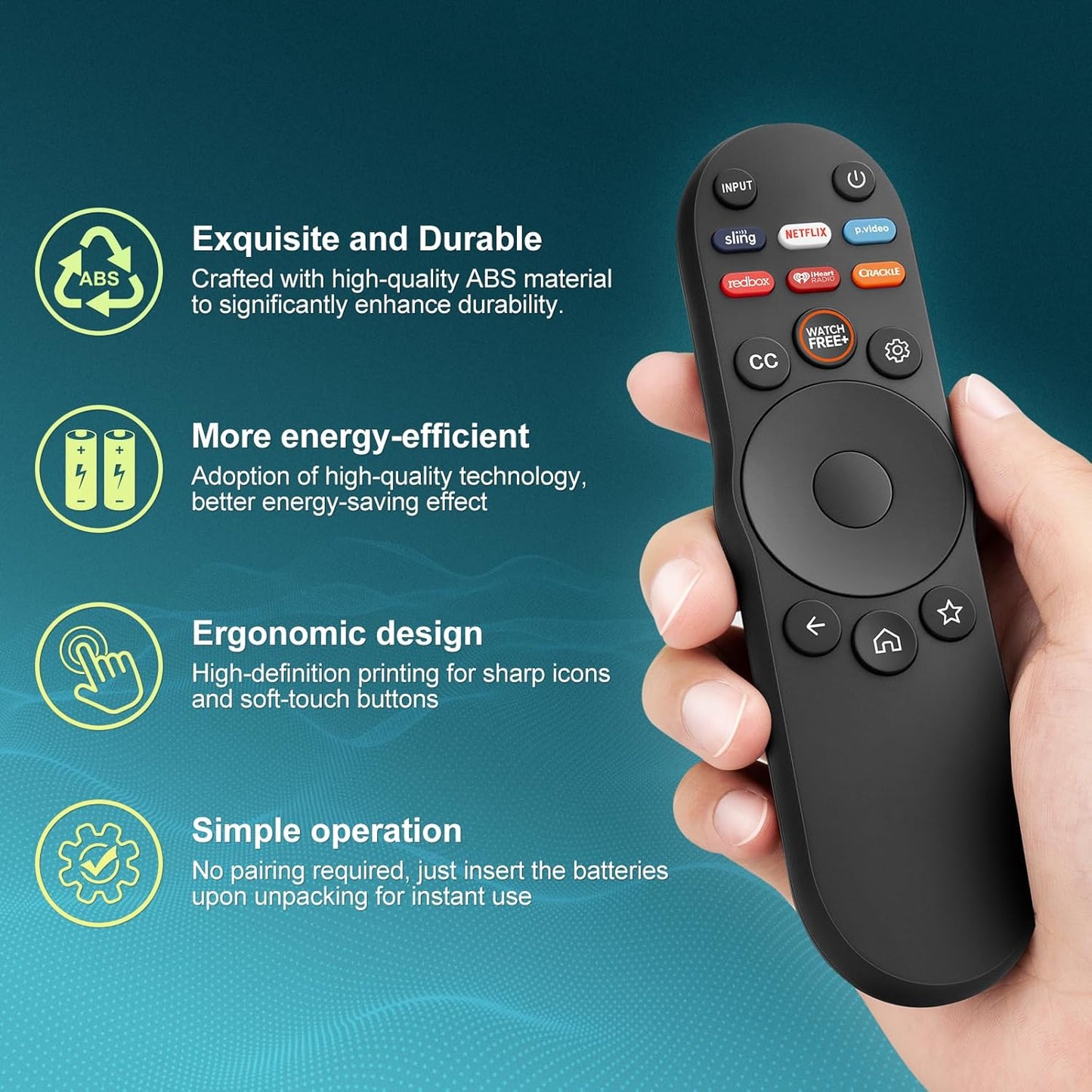 Universal Remote Control for Vizio Smart TV XRT270 XRT260 XRT140 XRT136 FHD 4K QLED UHD Smartcast Quantum Pro D/E/PX/P/M/V Series TV Remotes Replacement