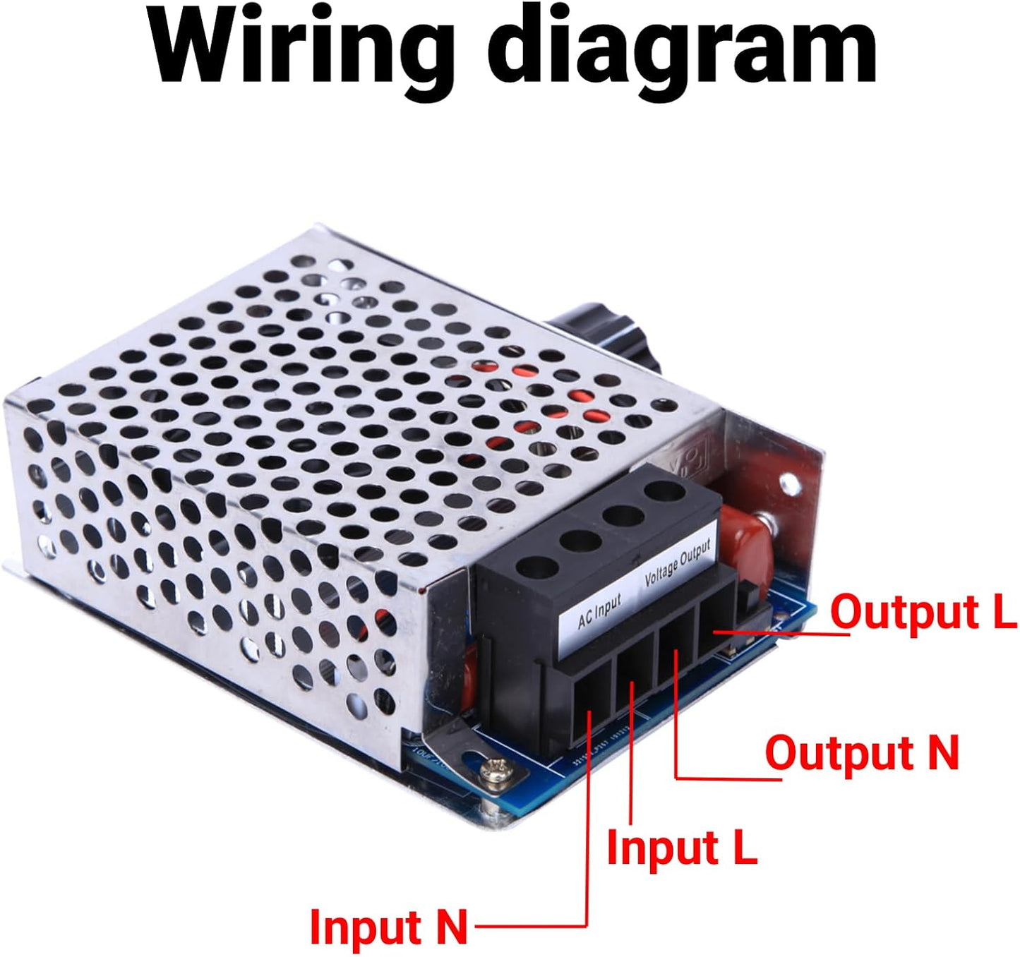 SCR Voltage Regulator 10000W High Power Motor Speed Controller Dimmer Thermostat Governing AC Adjustable Electronic Thyristor Module for Industrial Equipment