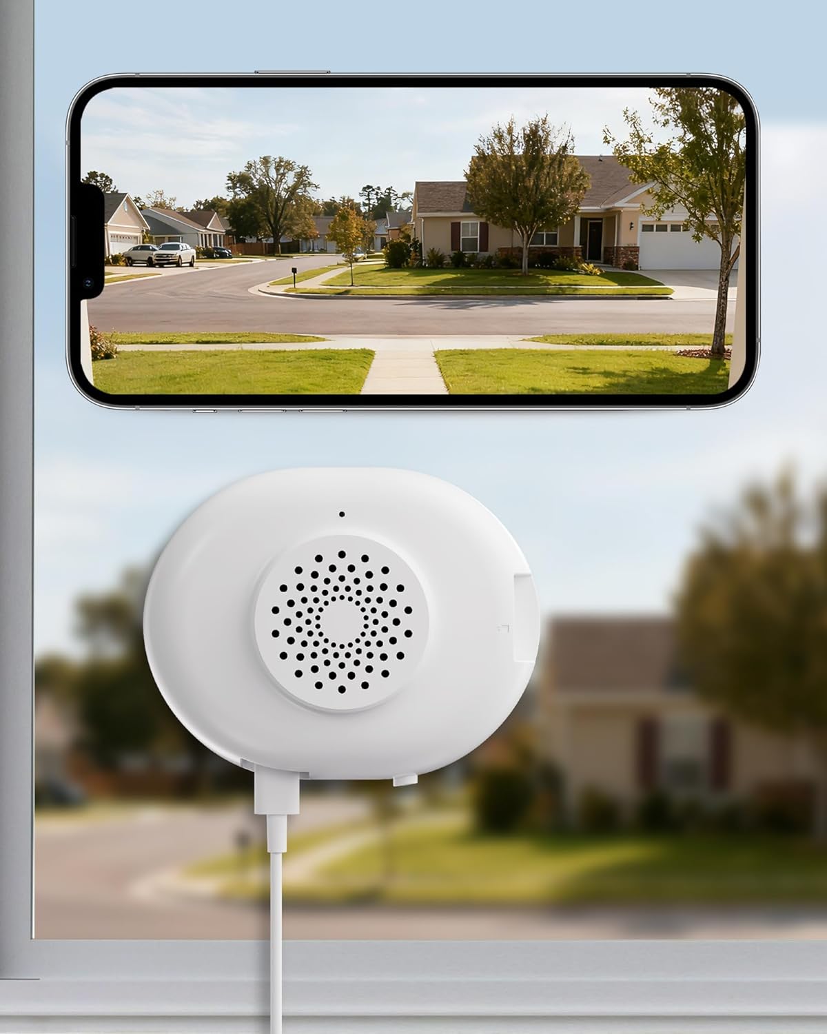 Anlapus A60 3MP 2K Window Security Camera, Plug-in WiFi Indoor Camera for Home Security, 5G/2.4G WiFi, Color Night Vision, Motion Detection, 24/7 Recording, Easy Install, US-Only Cloud Storage