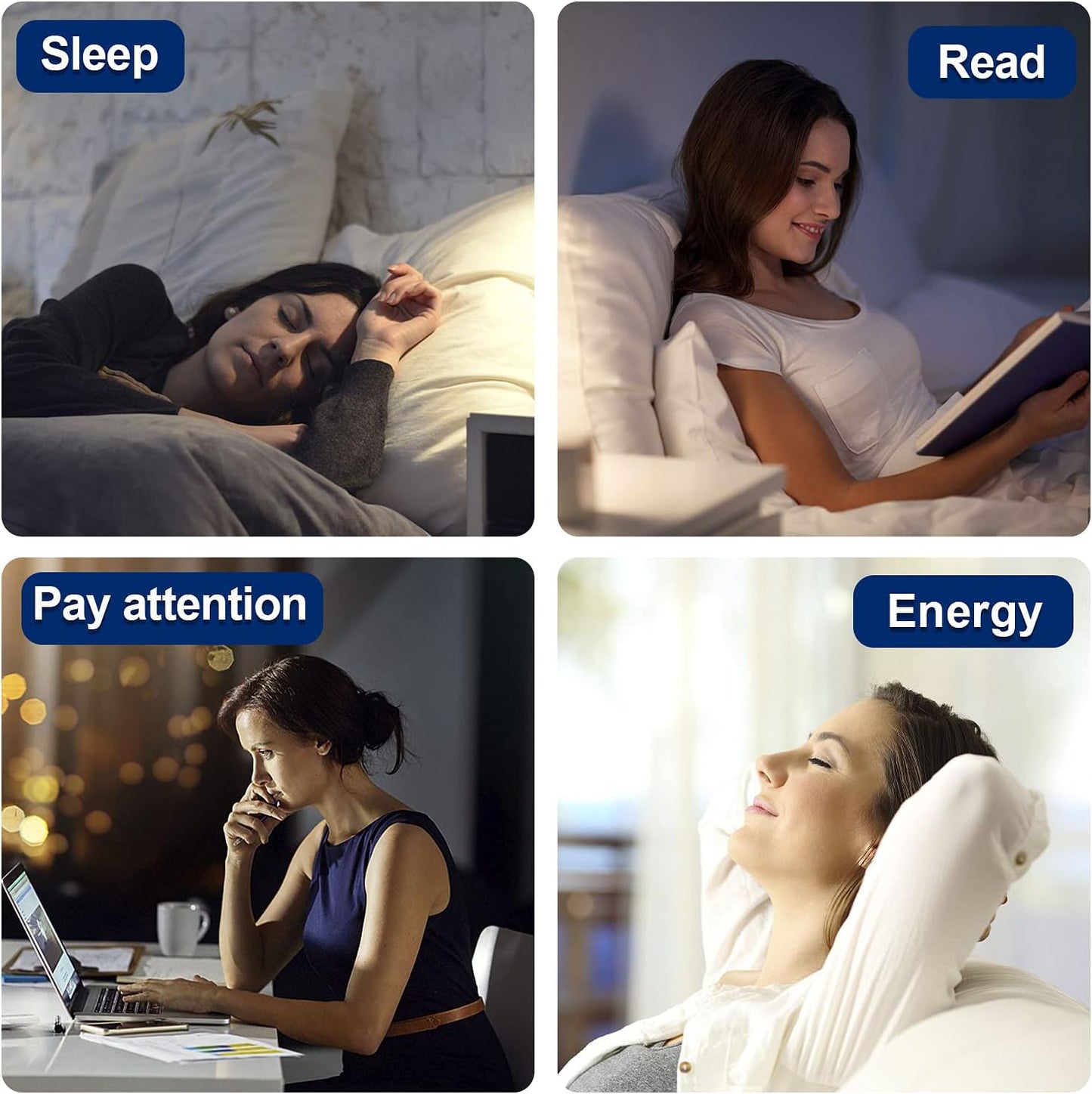Light Therapy Lamp Sunrise Alarm Clock Wake up 10000 lux UV-Free Sun lamp Bioclock Adjustment APP Control Portable Built-in Lithium Battery