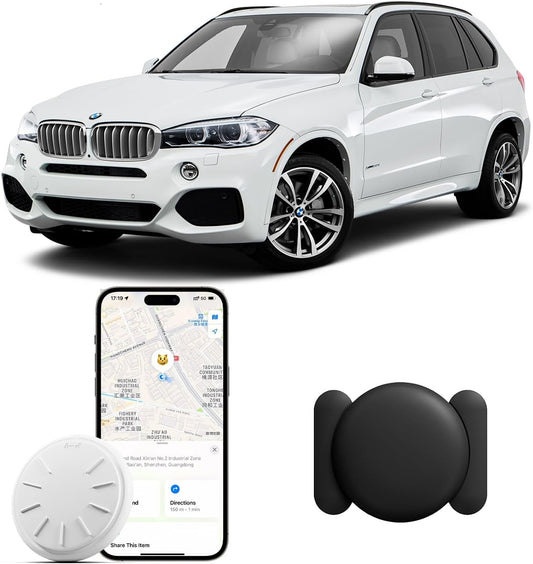 GPS Tracking Devices, 1 PCS Tracker Device for Vehicles, Work with Find My (iOS Only), Car Tracker Device Hidden with Magnetic Case, No Monthly Fee, GPS Tracker for Vehicles (Black)