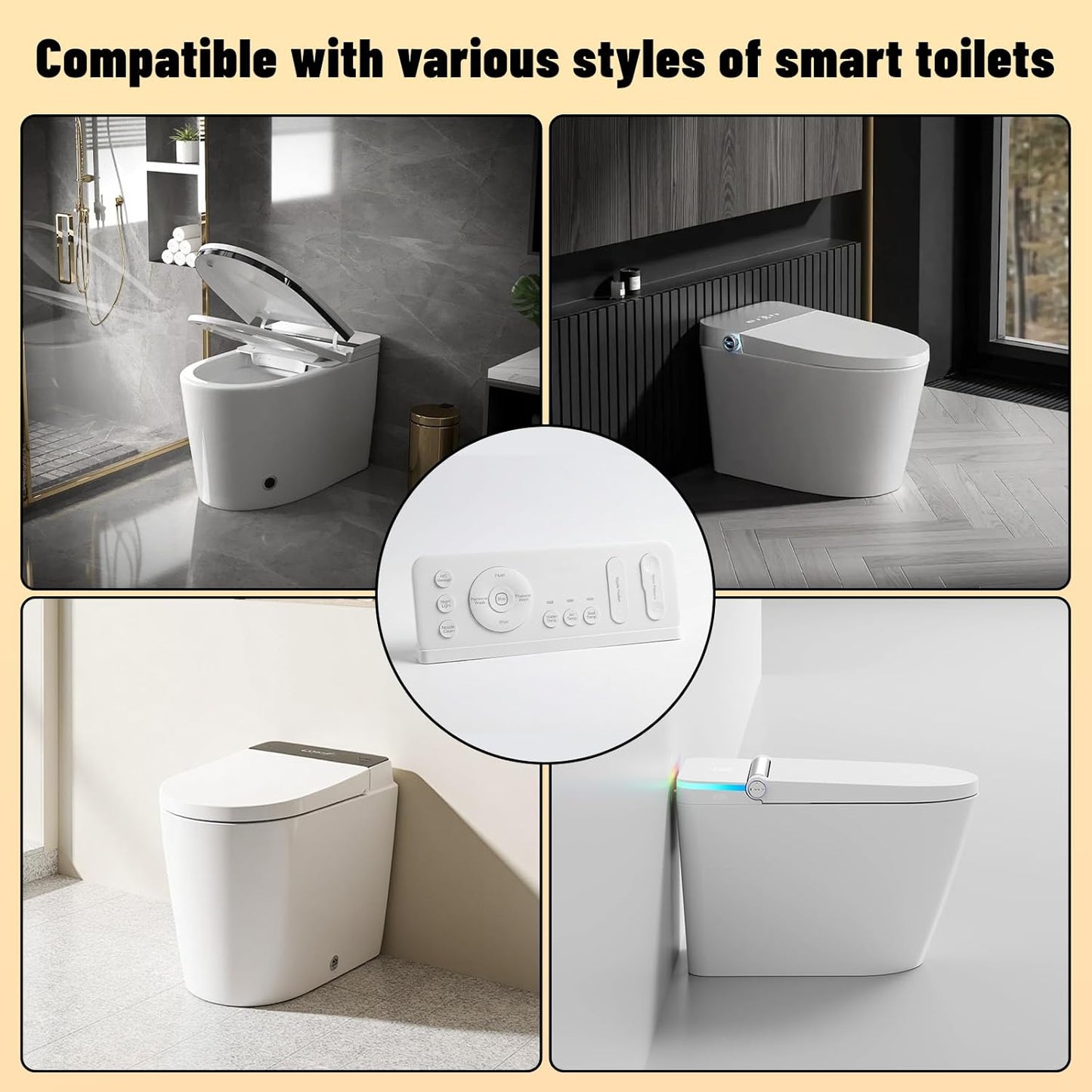 Remote Control is Suitable for Casta Diva/EPLO/HOROW Smart Toilet seat Toilet Remote Control