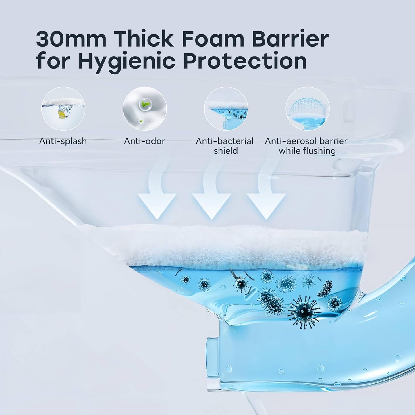 HOROW Artistic Bidet Toilet, Smart Toilet with ADA Chair Height, Ultra-Powerful Flush, Auto Open/Close Lid, Instant Warm Water, Elongated Heated Seat, Deodorization