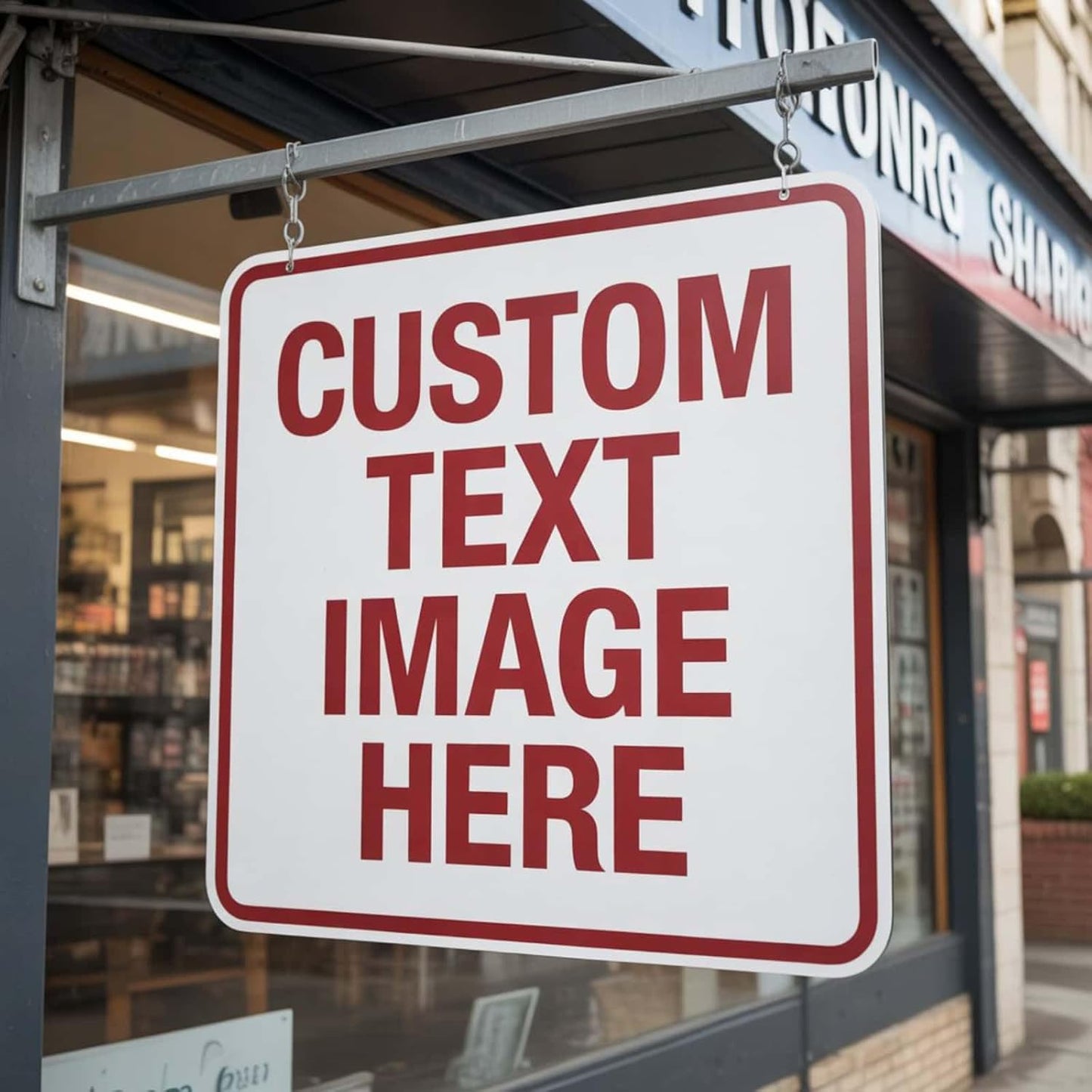 Custom Signs Outdoor Metal, Personalized Metal Sign, 14"x 14" Rust Free Aluminum, Reflective Option, Waterproof, Durable Ink