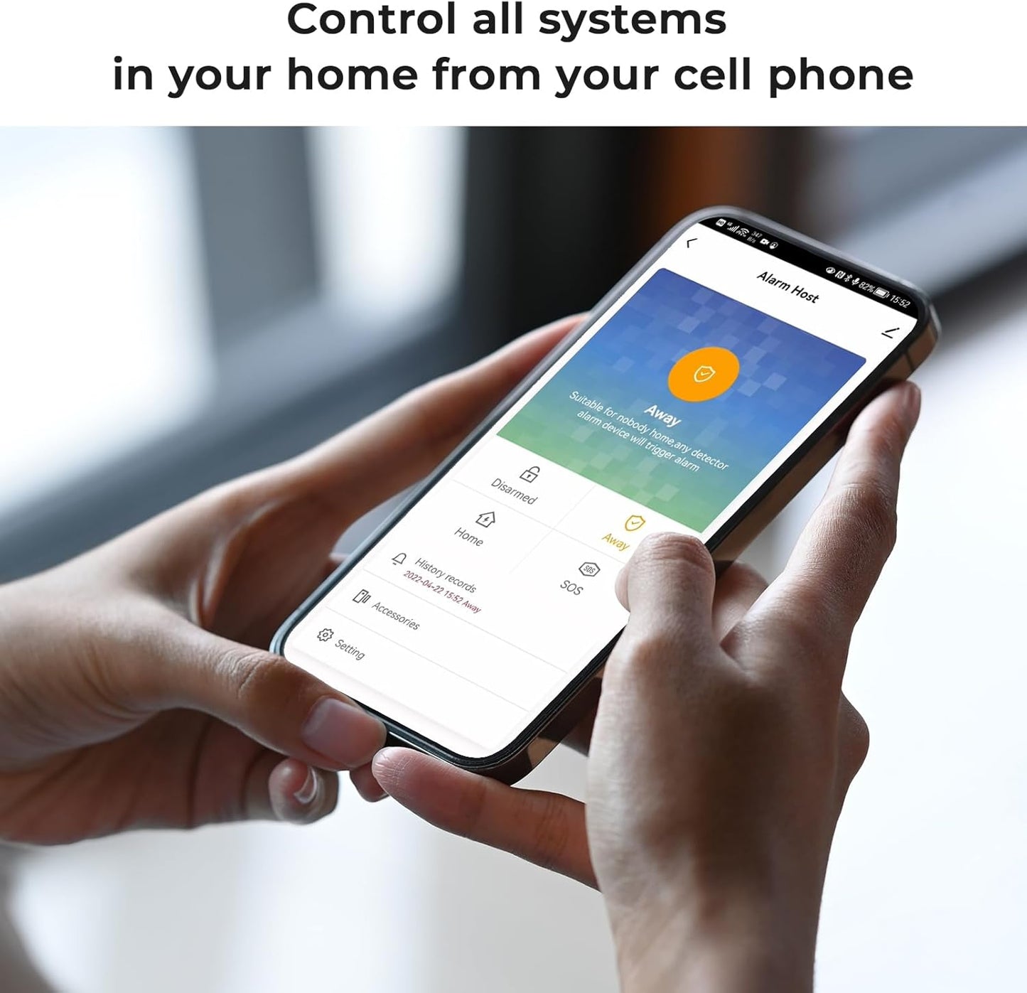 4G Smart Home Security Alarm Kit, Wireless WiFi Home Alarm System with Siren, PIR Motion Sensor, Remote Controls, Window/Door Sensor