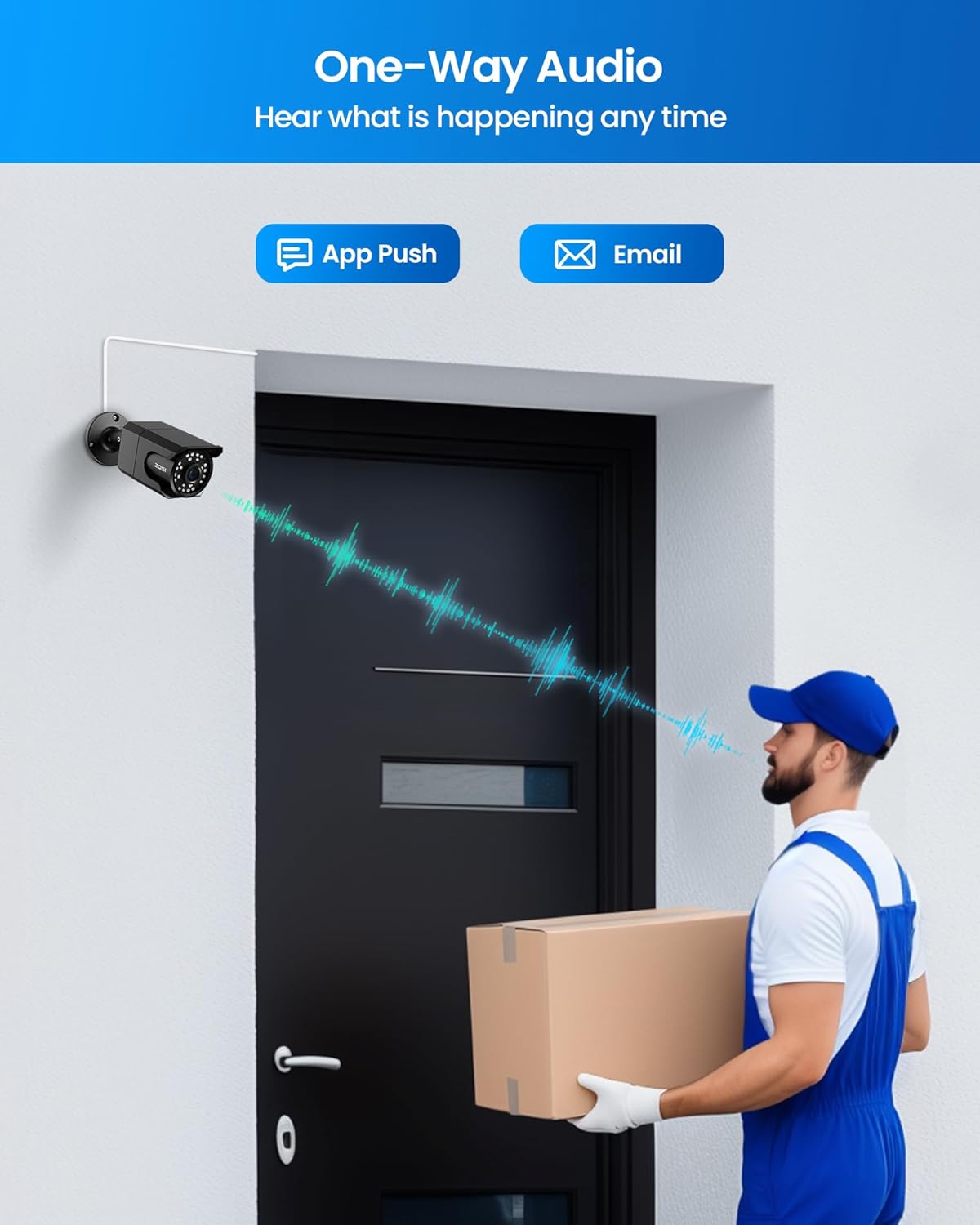 ZOSI 4K 16CH PoE Security Camera System, 16 x 8MP PoE IP Camera Outdoor Indoor with Human Detection, 100ft IR Night Vision, IP66 Weatherproof, 4K 16CH H.265+ NVR with 4TB HDD for 24/7 Audio Recording