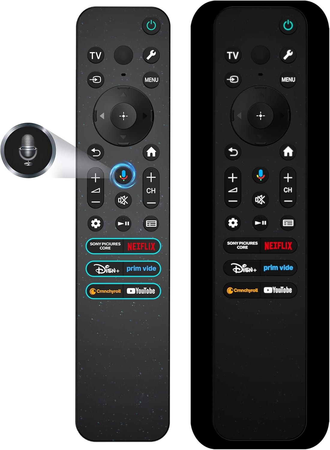 Voice Replacement for Sony TV Remote, for All 2019-2025 Sony Remote Control for Bravia Google/Android Smart 4K 8K LED OLED UHD TVs (with Backlit, Voice Control, Remote Finder and USB Changing)