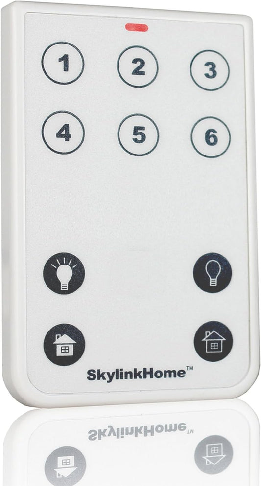 SkylinkHome TC-318-10 Ten Button Deluxe Wireless Lighting Remote Control | Simple Small Easy To Use Handheld Home Automation Transmitter