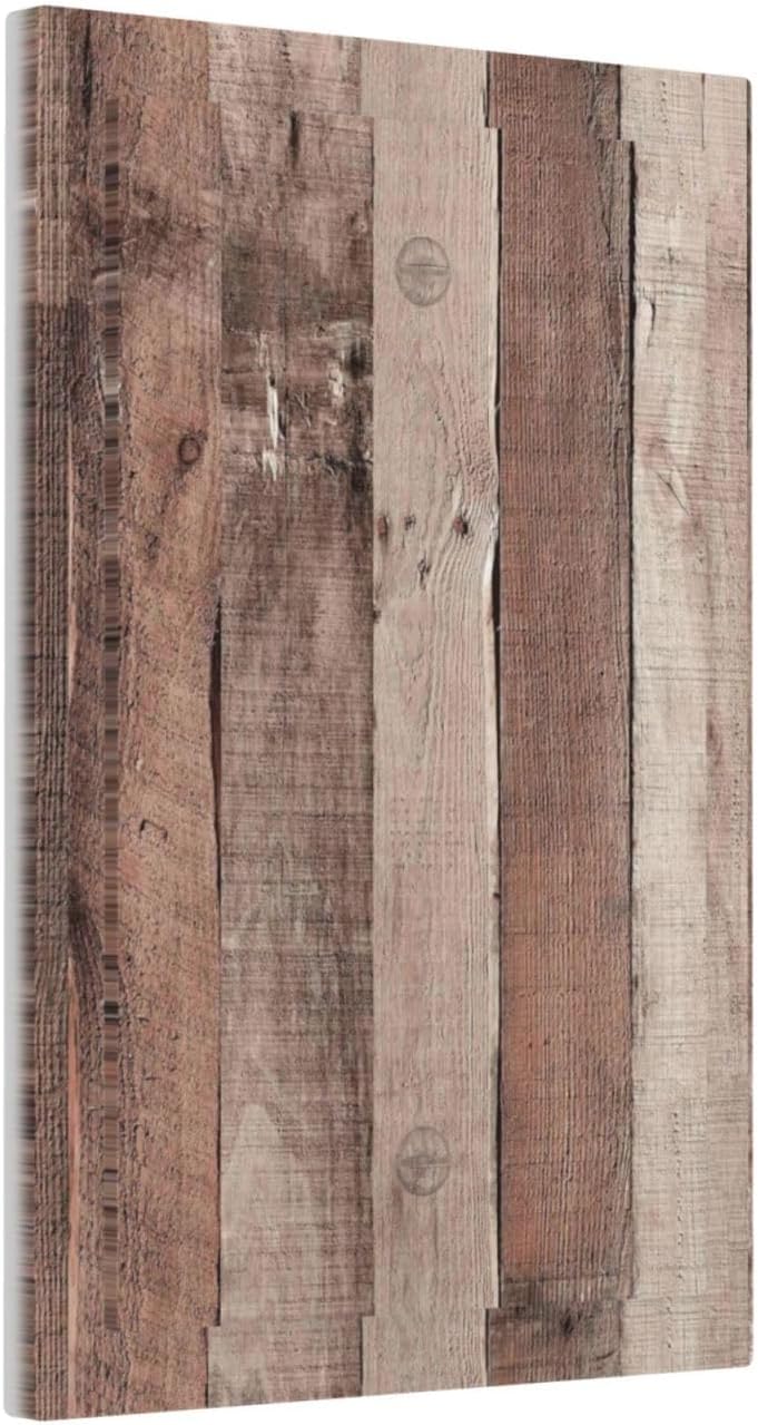 Light Switch Cover Plate Retro Wood Brown Farmhouse Barn Wooden 1 Gang No Device Blank Electrical Wall Plates Faceplate Decorative Switch Plate for Farmhouse Cabin Decor