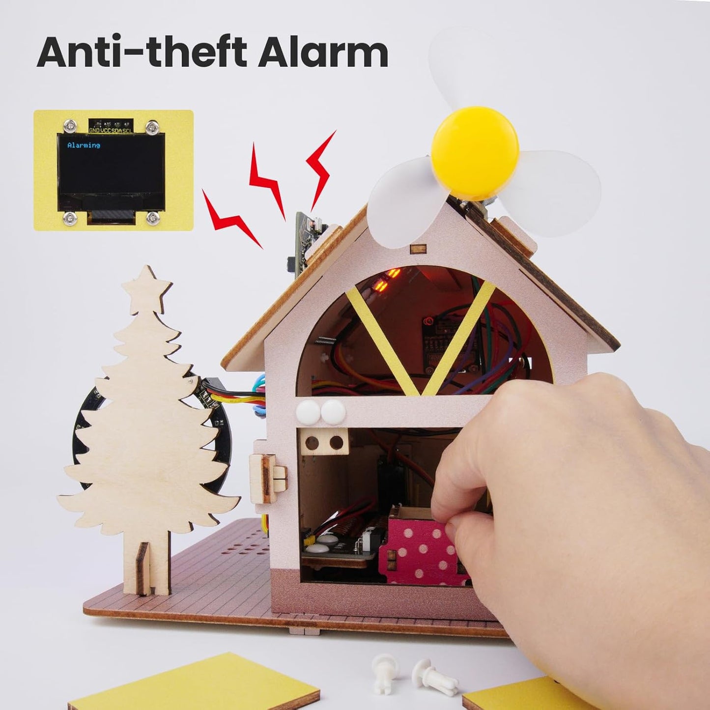 microbit Smart Home Kit for Microbit V1 and V2,STEM Education DIY Coding Kit with Online Tutorial,Programming Electronics Kit for Teens Adults(Without Micro:bit and AAA Battery)