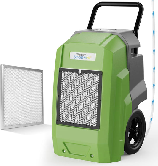 ALORAIR Storm Pro Commercial Dehumidifier 180 PPD, LGR Portable Dehumidifier with Pump, cETL Listed, 5 Years Warranty, LCD Display, for Clean-Up, Flood, Moisture