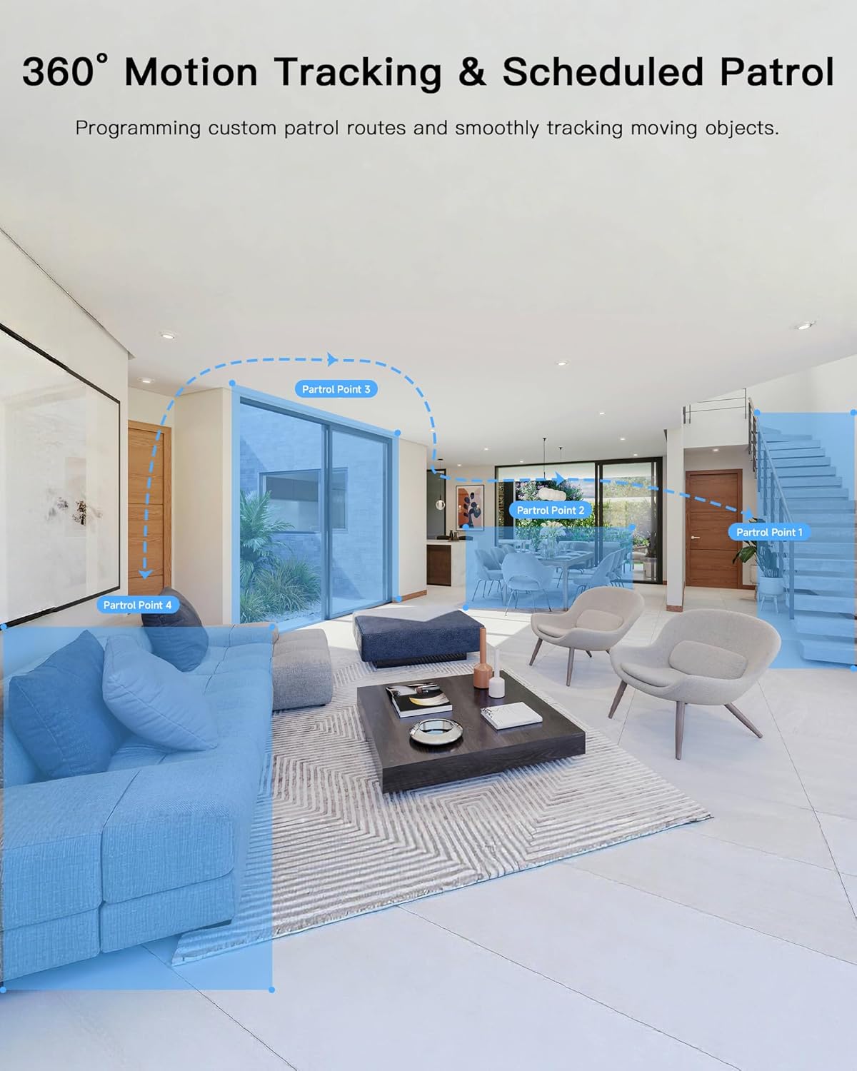 ARENTI 5G Indoor Security Camera, 4MP Pet Camera with Speaker for Dog/Cat, Baby Monitor with Phone App, Dual-Band WiFi, Auto Tracking, Super Night Vision, 2-Way Talk, 64G Local Storage (P2Q 64G)