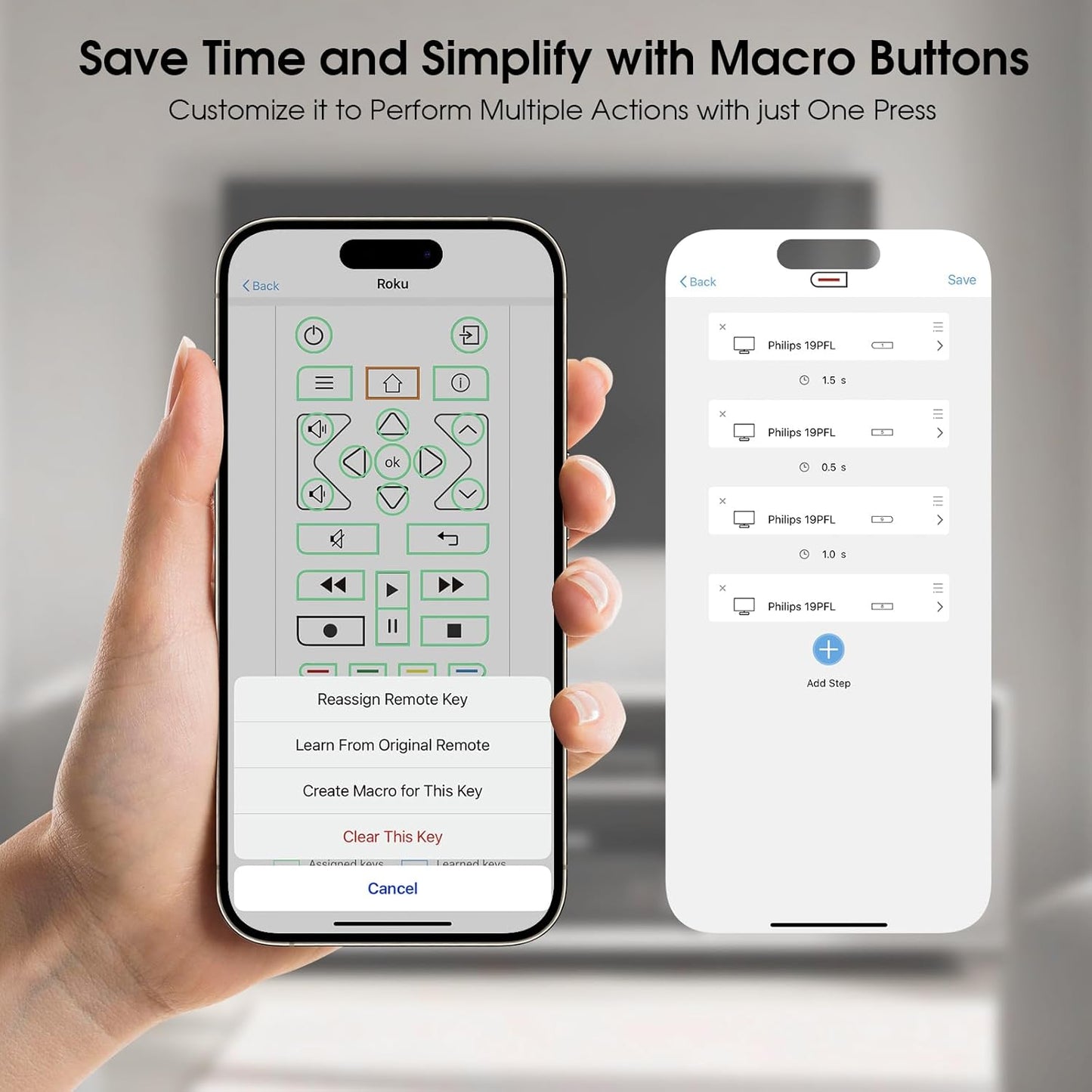 SofaBaton U2 Universal Remote Control (with Backlight) with APP and Macro Buttons, Extended Infrared Range, Raise-to-Wake, Compatible with IR & Bluetooth Devices, All-in-one Smart Universal Remote