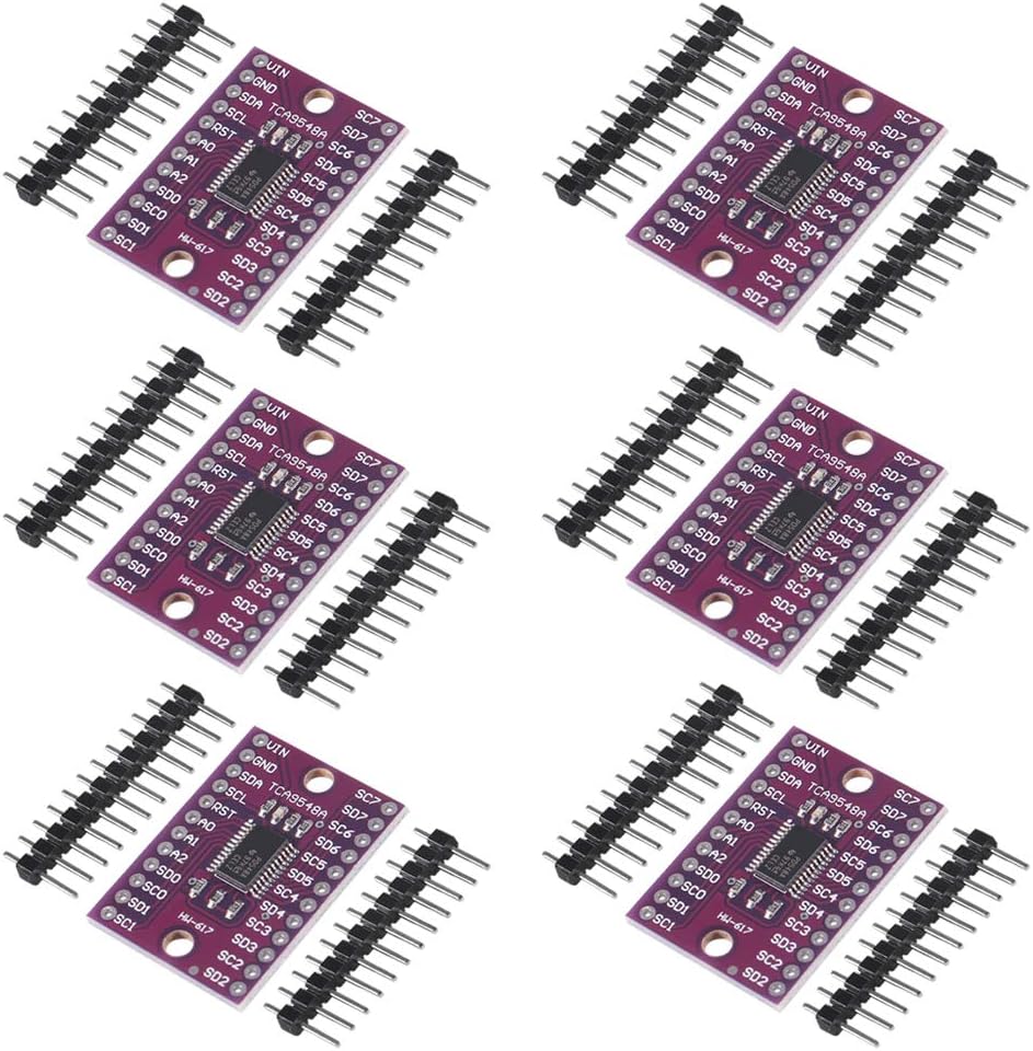 AITRIP 6 PCS TCA9548A I2C IIC Multiplexer Breakout Board 8 Channel Expansion Board for Arduino (6PCS)