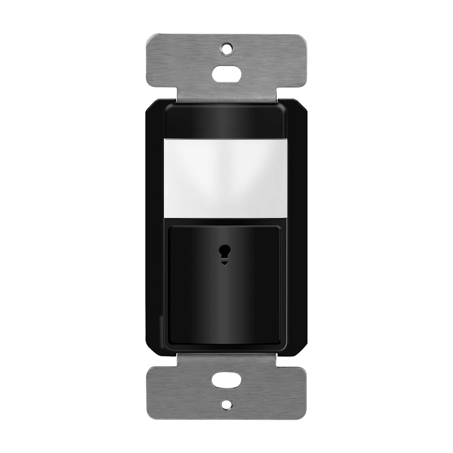 TOPGREENER PIR Motion Sensor Switch, Ambient Light Level Detector, No Neutral Required, 5A, 150W LED/CFL, 1/6 HP, Occupancy Vacancy Modes, Ground Wire Required, Single Pole, TDOS5-JM, Black