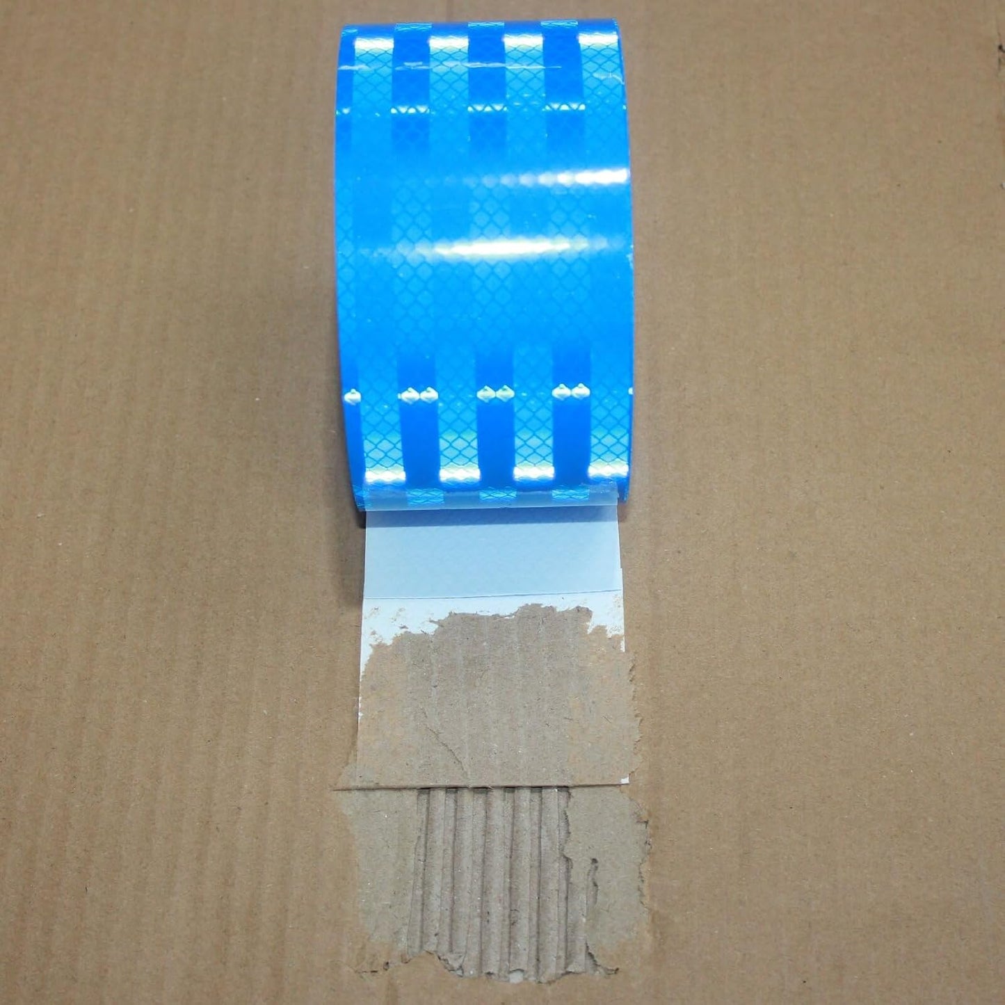 Non Fading Blue Reflective Tape 3 inch Wide, Outdoor Waterproof High Visibility Warning Industrial Marking Tape, Safety Stickers (168 feet)
