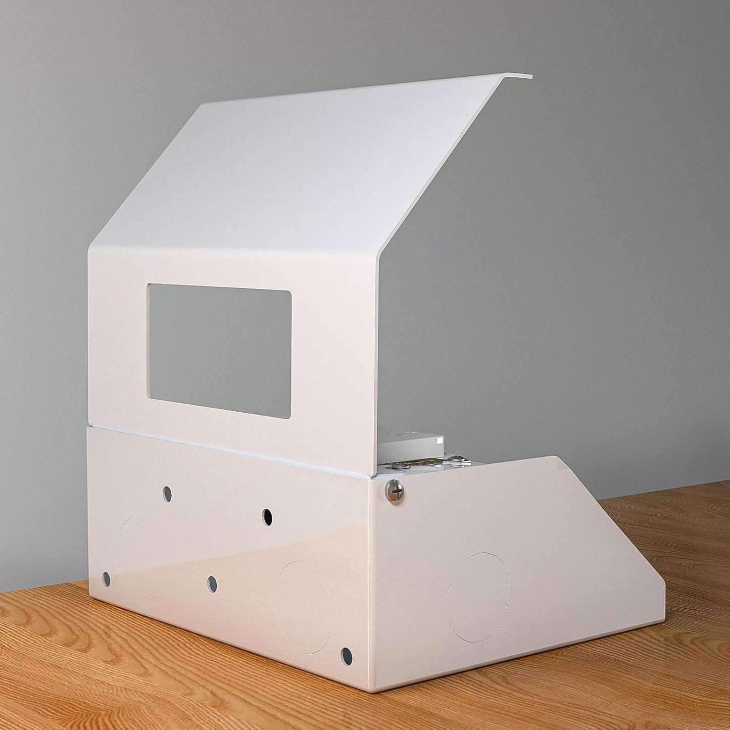 Under Cabinet Outlet/Wall Distribution Box, 20 AMP GFCI Safety Outlet, Self-Testing, Mis-Wire Protection