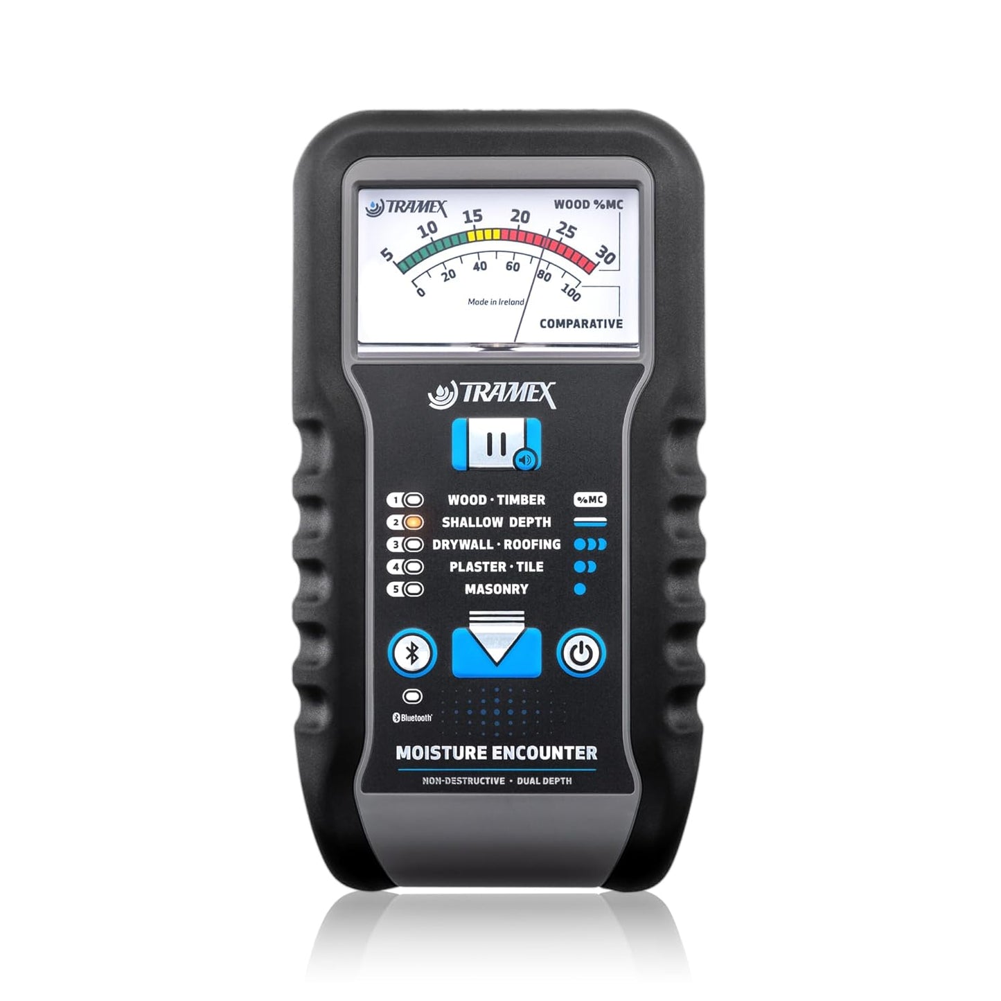 Tramex Moisture Encounter ME5 | Pinless Meter for Measuring Moisture Content in Wood, Drywall & Building Materials