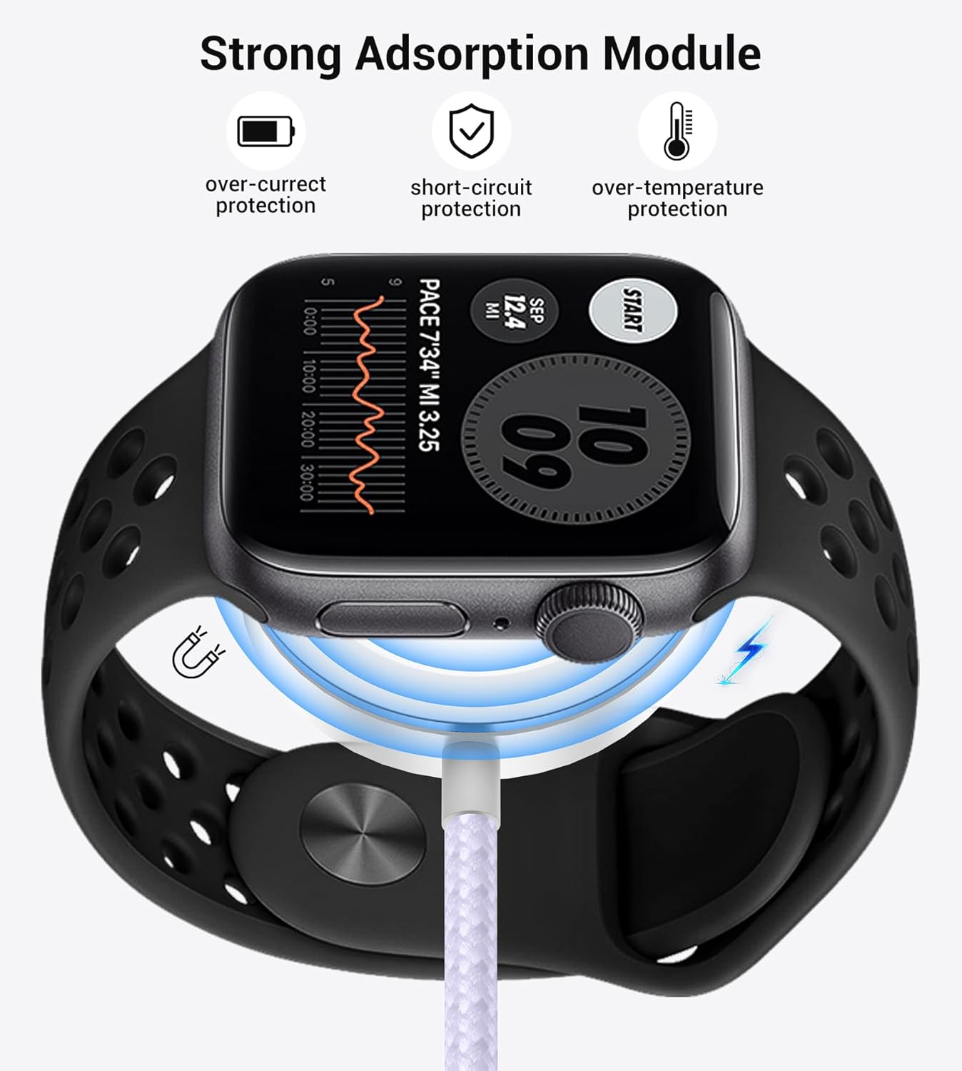 Temdan 2Pack for Apple Watch Charger, 3 in 2 Multi Charging Cable, iPhone Charger, USB A/Type C/Lightning Cable, Portable Travel Essentials Designed for iWatch Ultra/SE/11-1 & iPhone 17-12/ iPad-5Ft