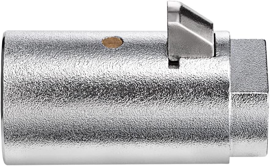 Tubular Key Lock for Vending Machines - Vending Machine Locks Keyed Alike, 3Pcs Keys, Zinc Alloy, Chrome (2 Pack)