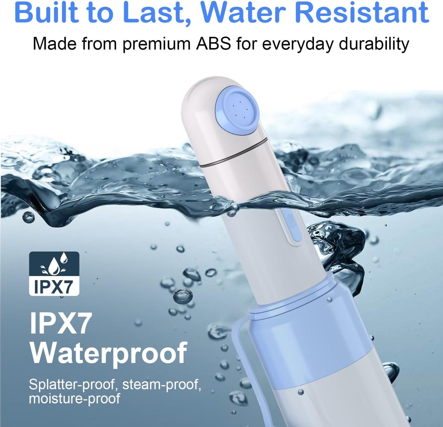 Portable Bidet Toilet Aids Wiper Tool Set for Travel | 350ML Bottle | 450mAh Battery | IPX7 Waterproof |Compact & High-Powered with 2 Pressure Modes for Wiping and Personal Hygiene (Blue, Ultra)