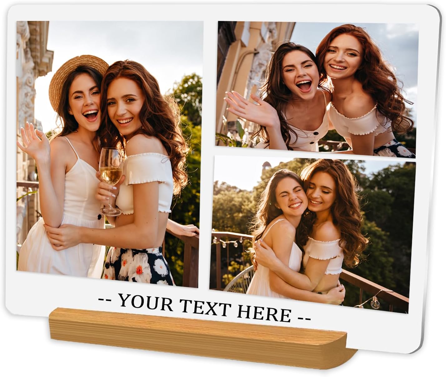 Custom Metal Photo Prints, Personalized Picture Frame with Your Photos, Customized Photo Gifts for Lovers, Couples, Family and Home Decor