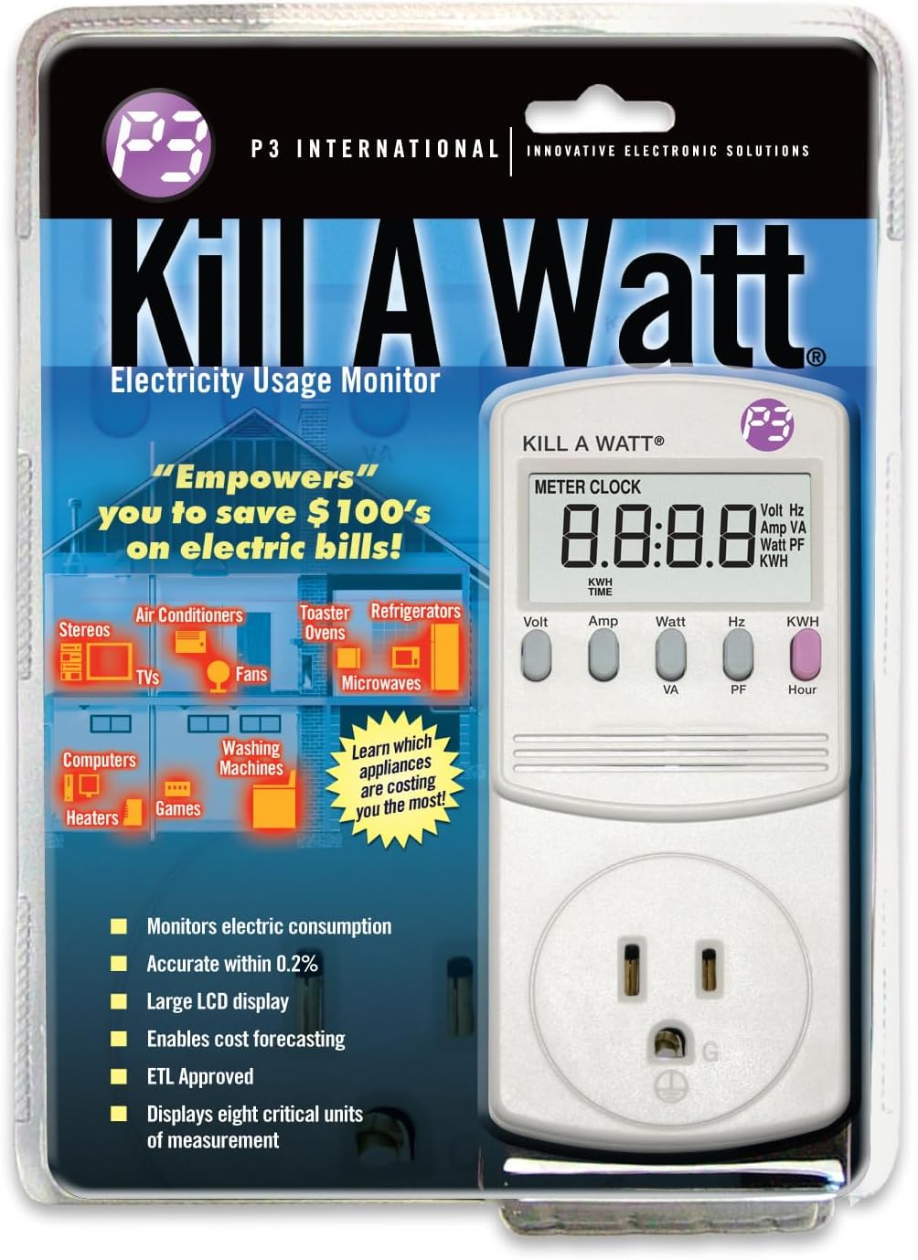 P3 International Kill-A-Watt Electric Usage Monitor
