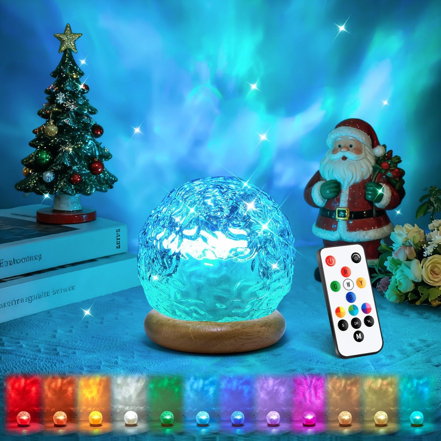 Christmas Gifts for Teens Girls Ocean Lamps for Bedroom,18-Color Teen Girl Gifts Trendy Stuff Mood Lighting,Dimmable Night Light Projector Lights for Bedroom,Remote Aesthetic Room Decor for Teen Girls