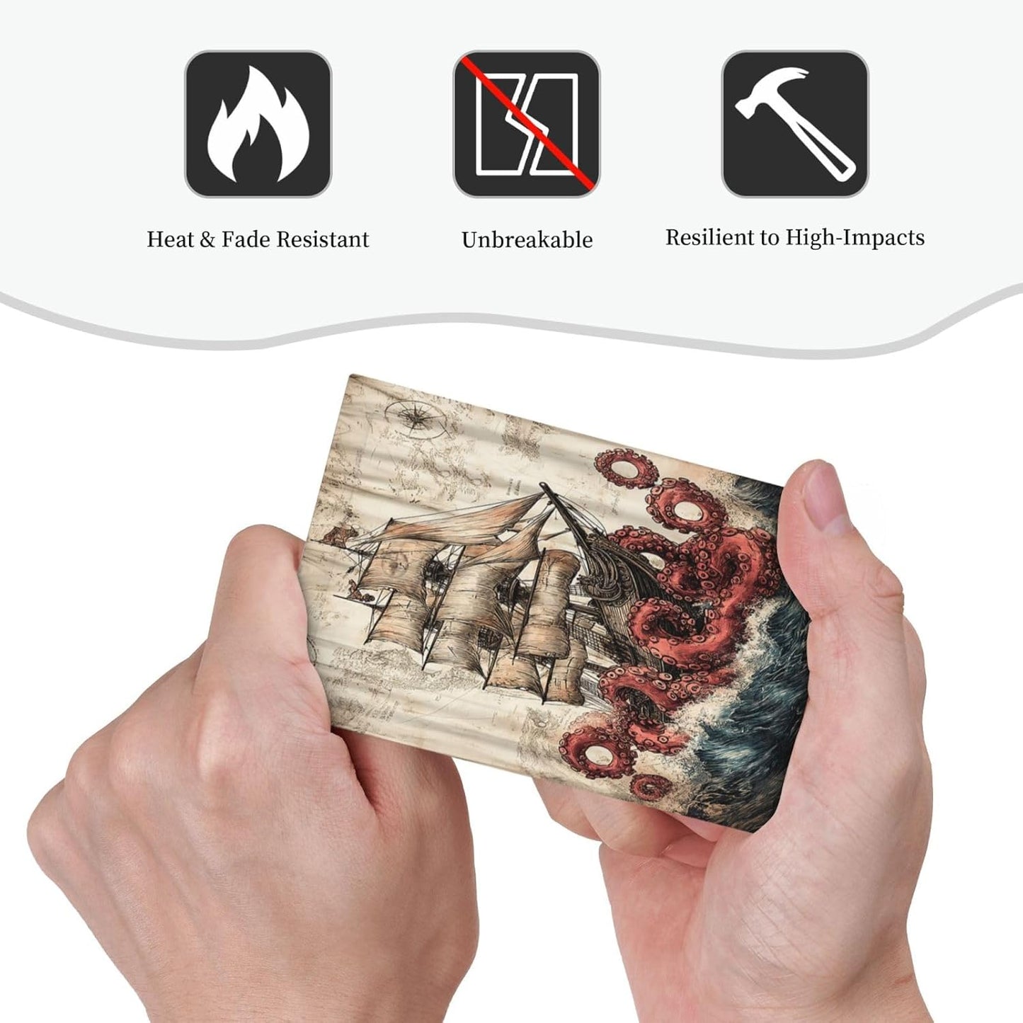 Light Switch Cover Plate Vintage Octopus Ocean Sailboat Bizarre Adventure 1 Gang No Device Blank Electrical Wall Plates Faceplate Decorative Switch Plate for Bathroom Kids room Decor