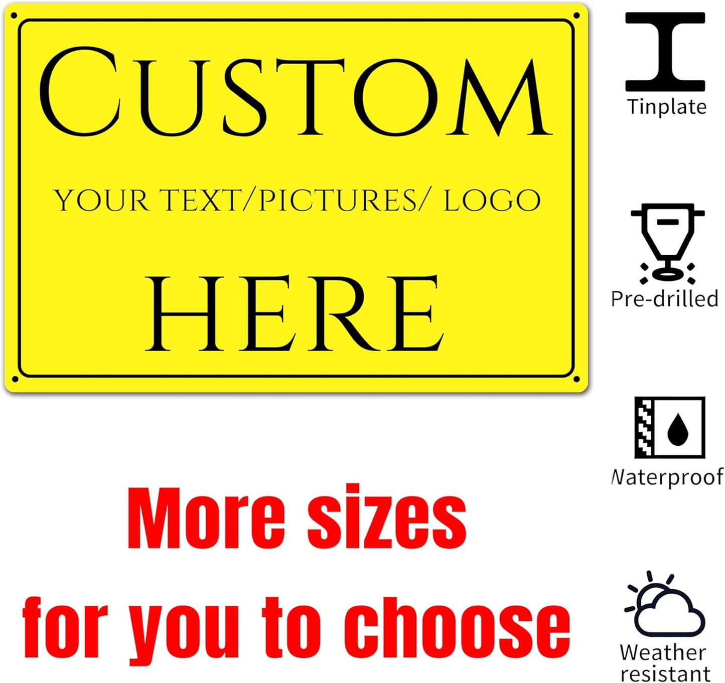 christmas porch sign,make your own sign custom，Aluminum Weatherproof Metal Sign Multiple Sizes,Reflective, night-time visibility, Business, Workplace, office, Home, Delivery Signs(18 * 14 Inch)