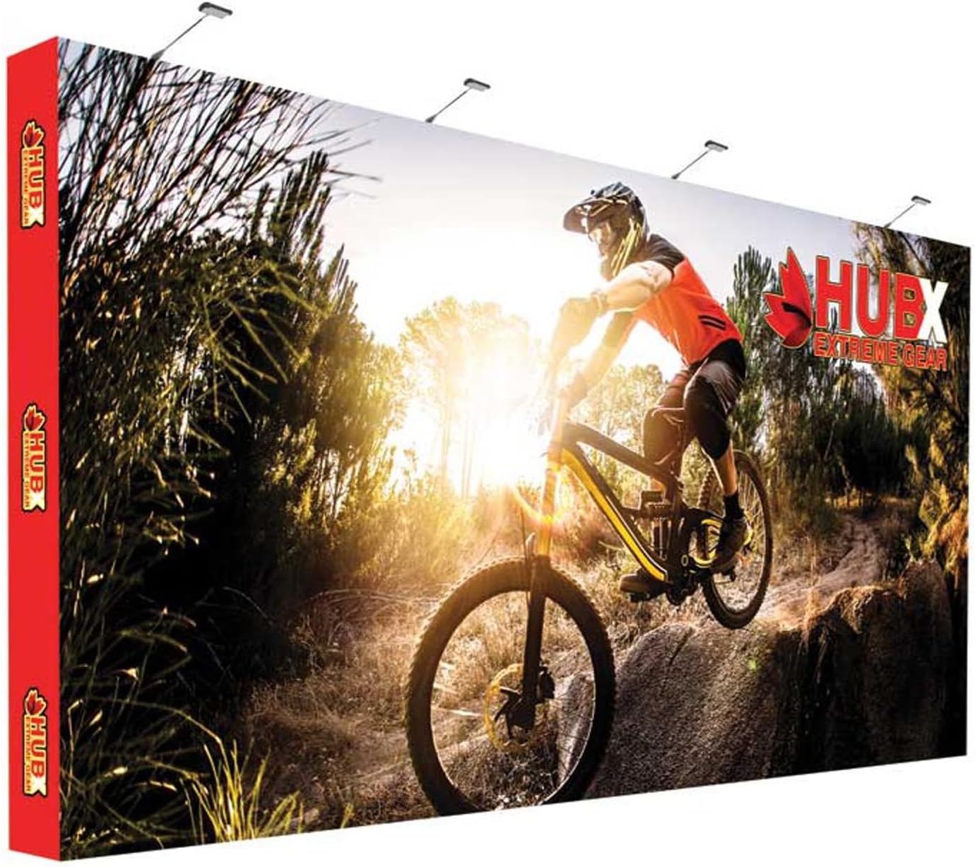 Custom Fabric Pop Up Straight Display, Trade Show Display Backdrop Booth, Hook and Loop Step and Repeat Backdrop for Trade Show Backdrops (Graphic with Frame, 20ftx10ft)