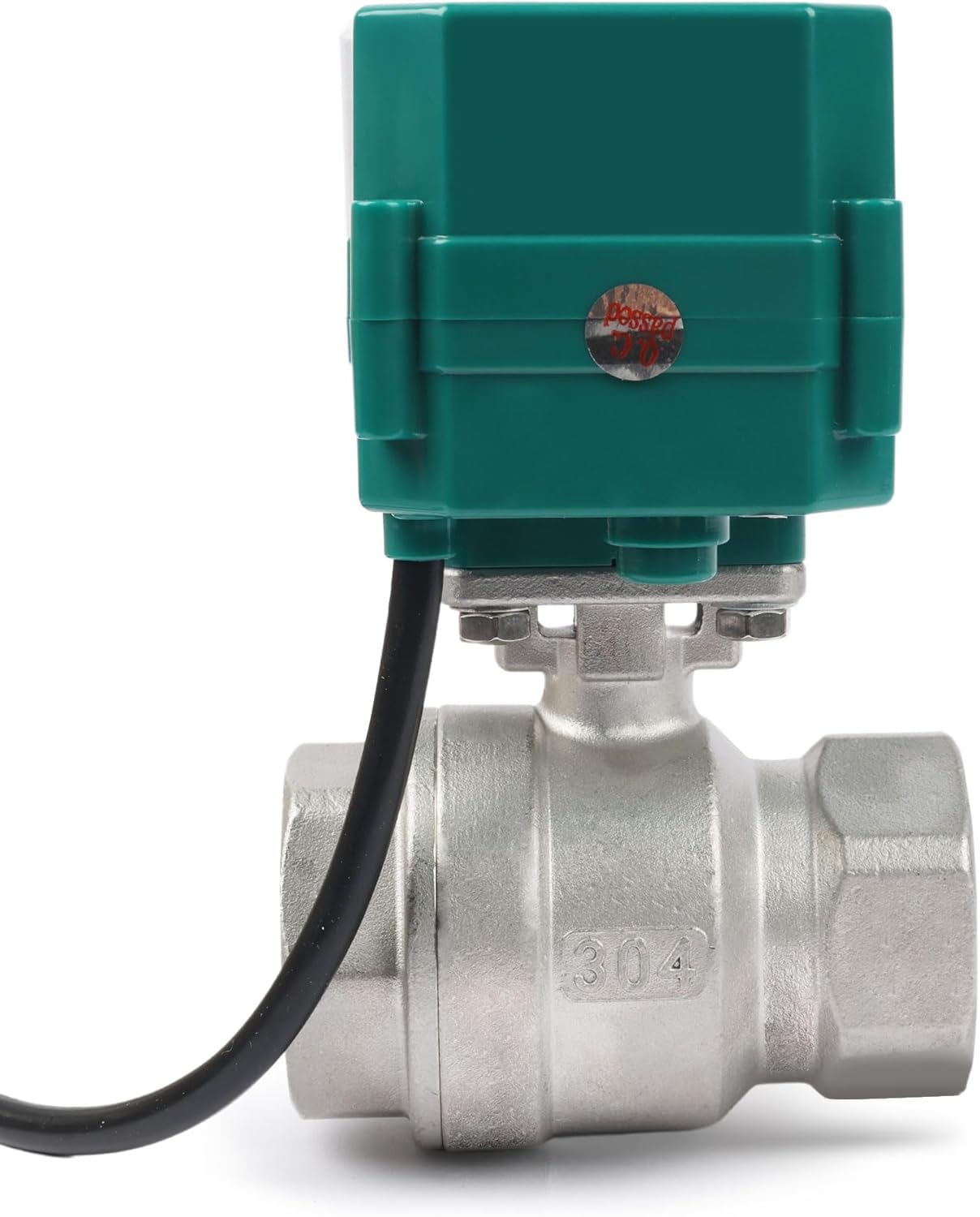 U.S. Solid 1-1/4" Motorized Ball Valve with US Plug 110VAC Stainless Steel Electrical Ball Valve,Auto Return, Normally Closed, IP65(8-PACK)