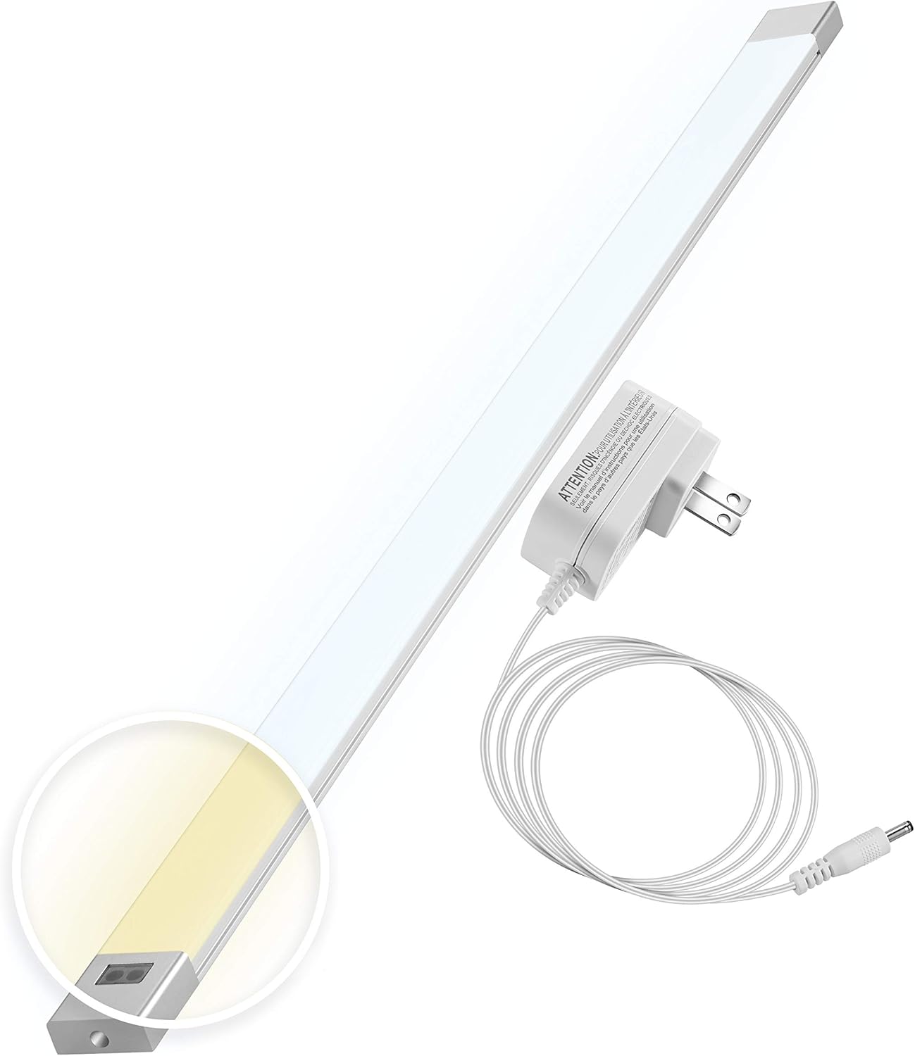 phonar 36 Inches Under Cabinet Lighting LED Lamps for Kitchen, Closet, Variable Color LED Under Counter Lighting Motion Sensor with Plug-in Installation LED Lighting for Wardrobe