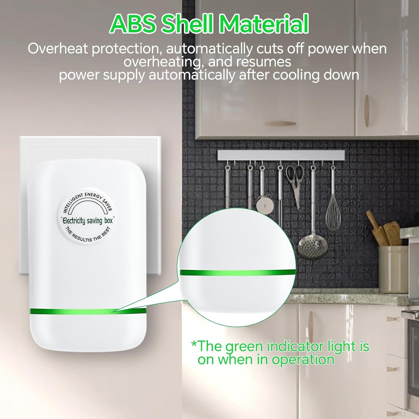 Power Saver Pro, 2025 Stop Watt Energy Saving Device, Intelligent Voltage Stabilization & Power Optimization Energy Saving Device, Household Office Electricity Saving Box US Plug 90V-250V 30KW 6Pack