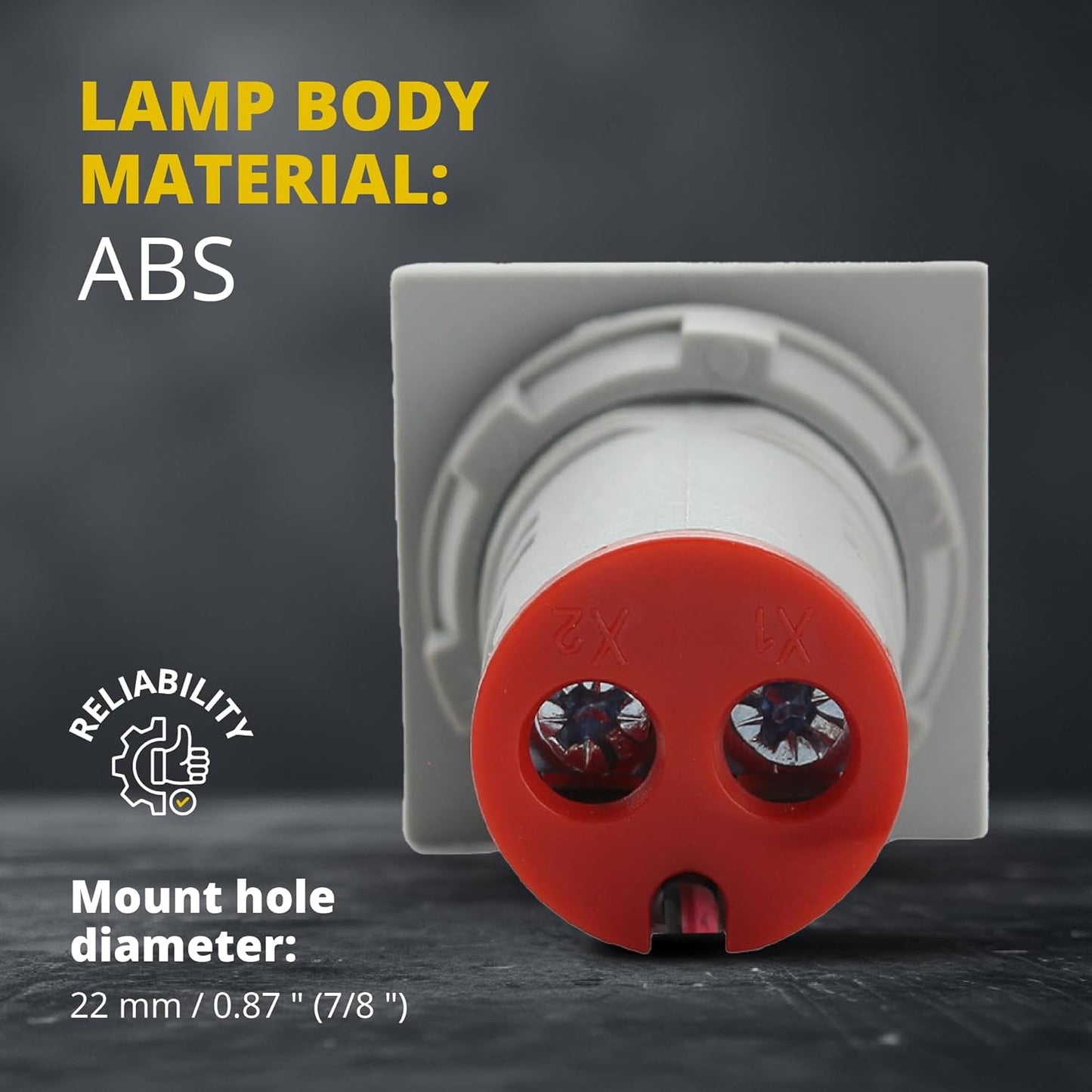 LED Voltage Display Panel Mount Volt Amp Meter, AD101-22VAMS 22mm Square Voltmeter and Ammeter, AC50-500V Voltage and 0-100A Current Meter, Red (3 Pack)