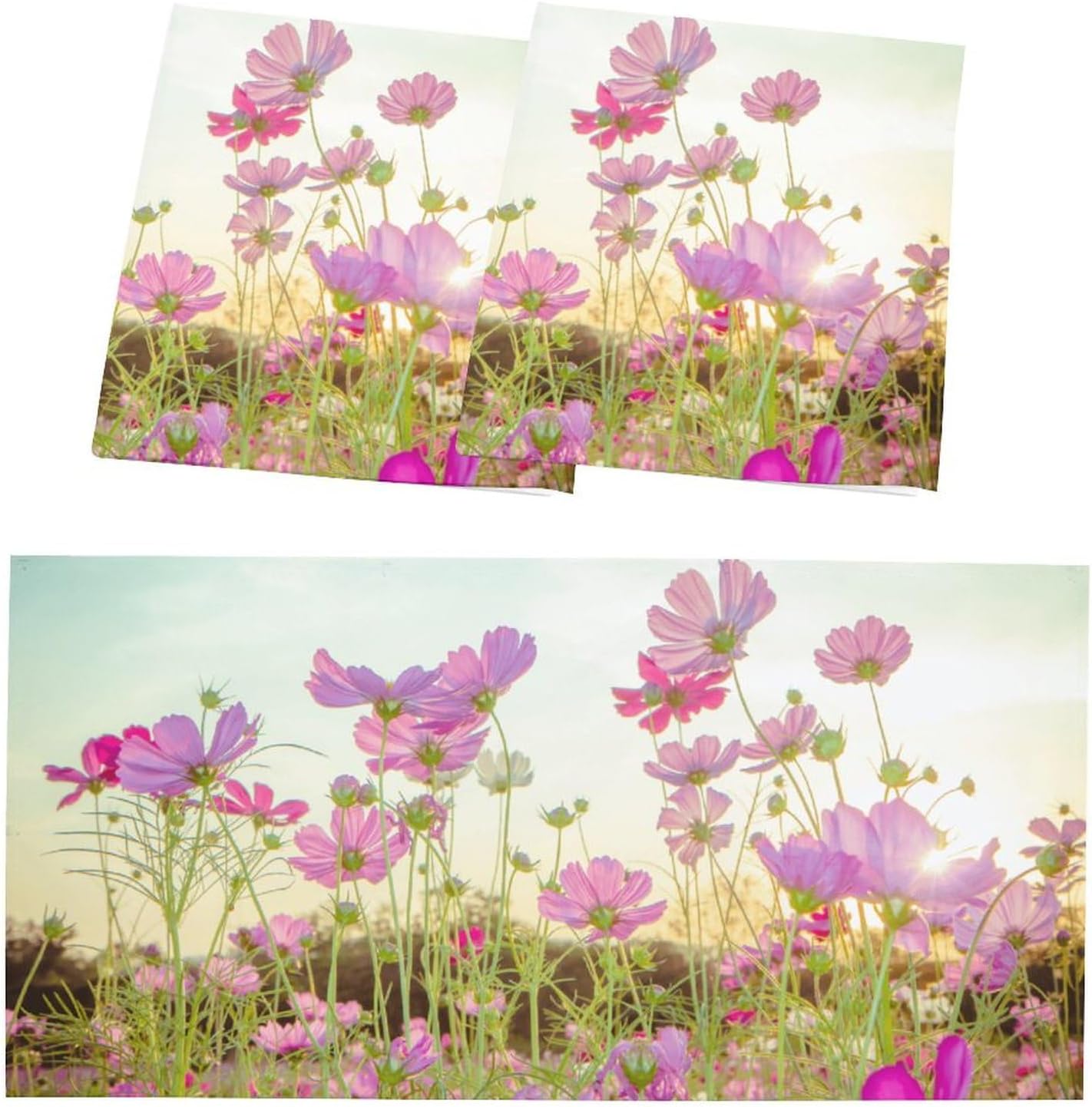 2PCS Fluorescent Light Cover for Ceiling Light Flower Patten Magnetic Light Cover Fluorescent Light Shade Panel,Decorative Film Filter for Reducing Harsh Glare Flicker Home School Office Decorations