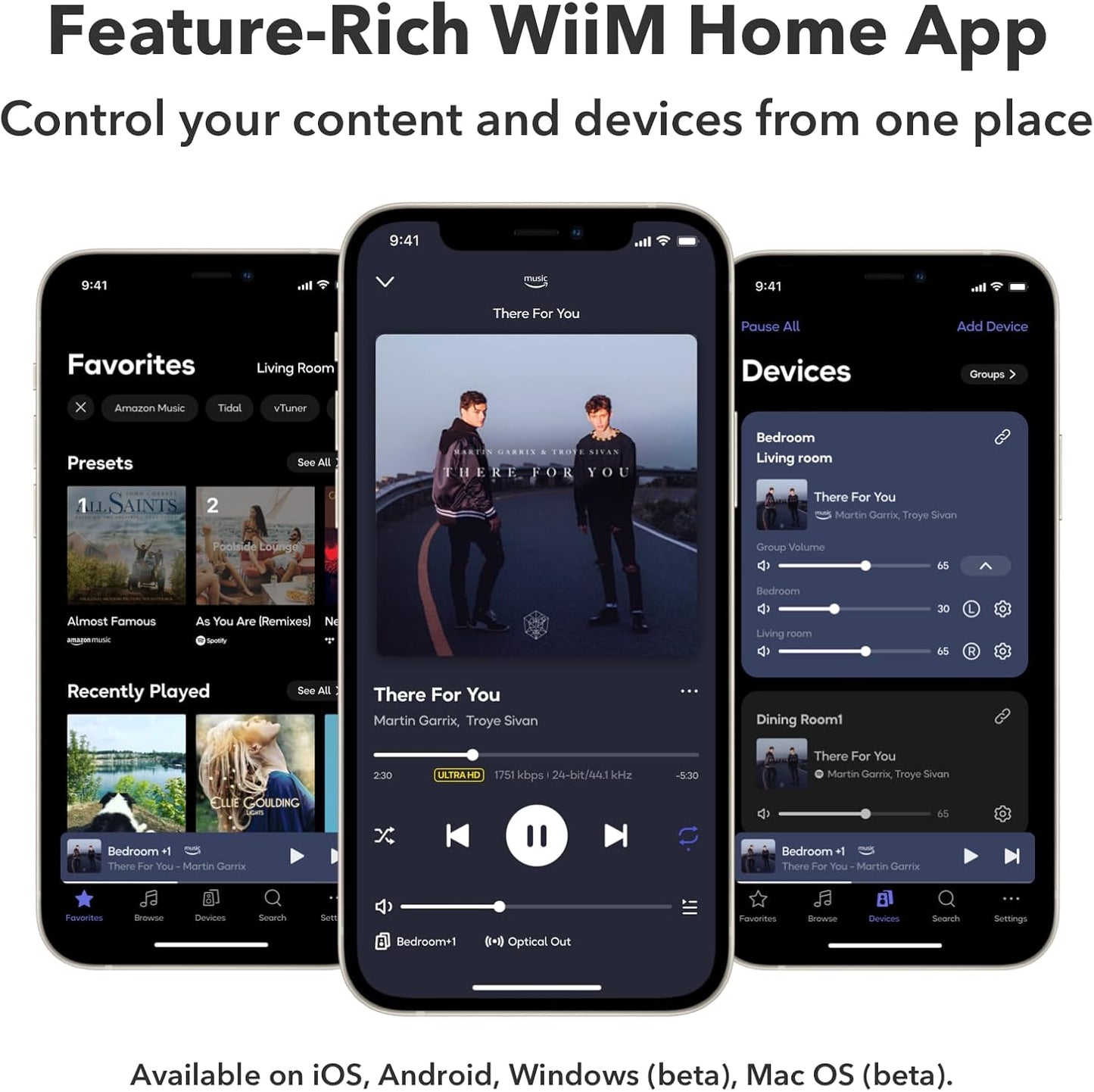 WiiM Pro AirPlay 2 Receiver, Google Cast Audio, WiFi Multiroom Streamer, Compatible with Alexa, Siri and Google Assistant, Stream Hi-Res Audio from Spotify, Amazon Music, Tidal and More