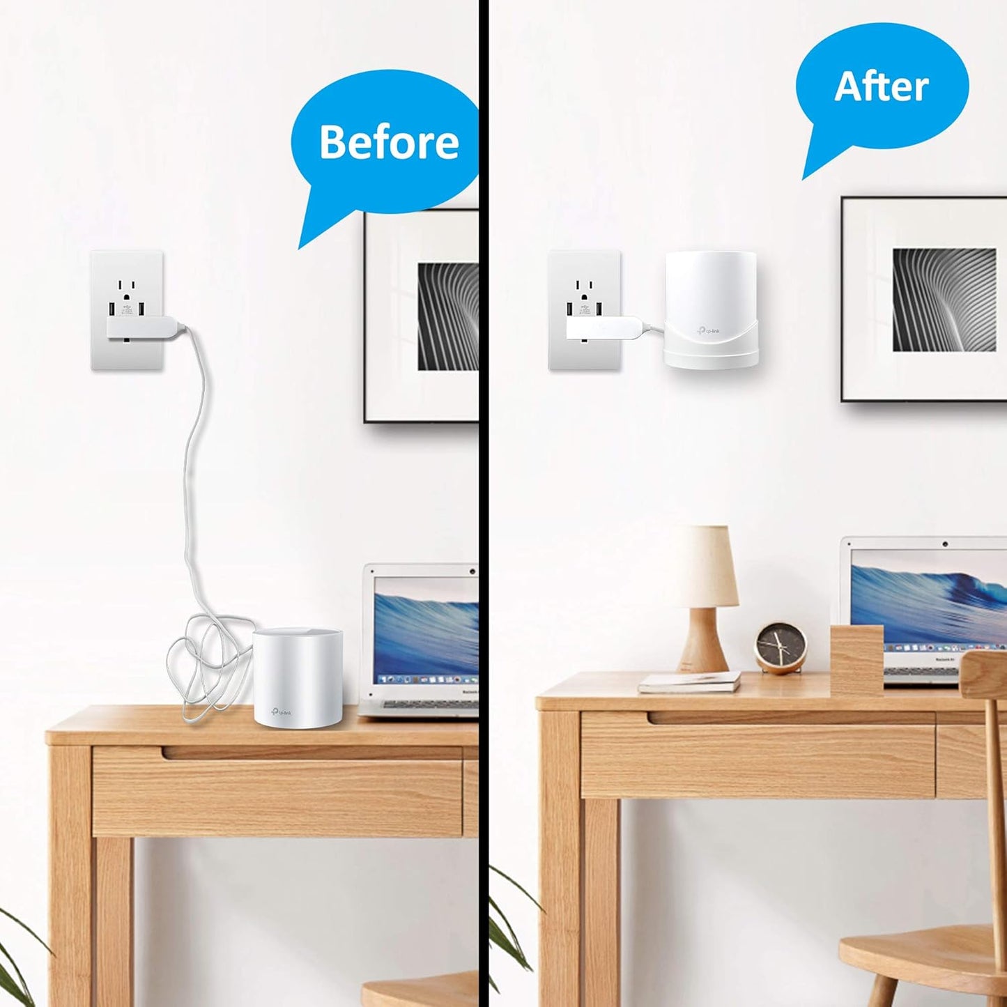 Wall Mount Bracket for Deco X55, X55 Pro, X20, X50, X60 Mesh WiFi System（3 Pack