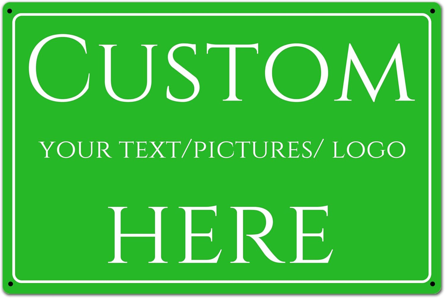 Custom Sign,Aluminum Weatherproof Metal Sign Multiple Sizes, Customize for Office, Business, Workplace, office, Home, Delivery Signs(10 * 7Inch)