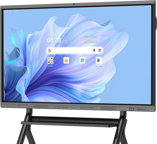 75" Smart Board, 4K Digital Whiteboard for Office, Hybrid Work & Classrooms, Google EDLA-Certified Interactive Whiteboard with Android 14, OTA Updates & Open Apps Ecosystem, 8+128GB Storage