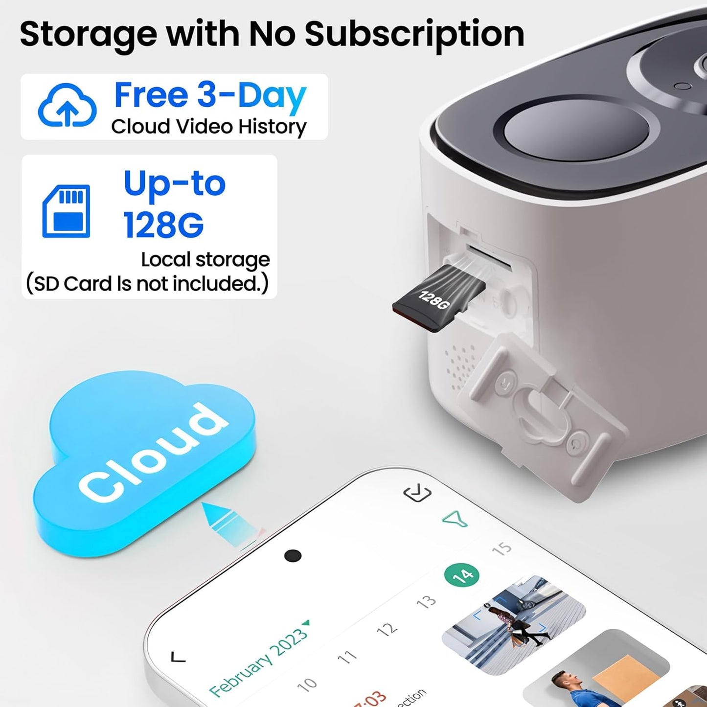 2025 Upgraded 2K Security Cameras Wireless Outdoor with Solar Panels, Free Cloud Storage, AI Motion Detection Spotlight Siren Alarm Outdoor Camera Wireless, 2-Way Talk, IP66 Waterproof