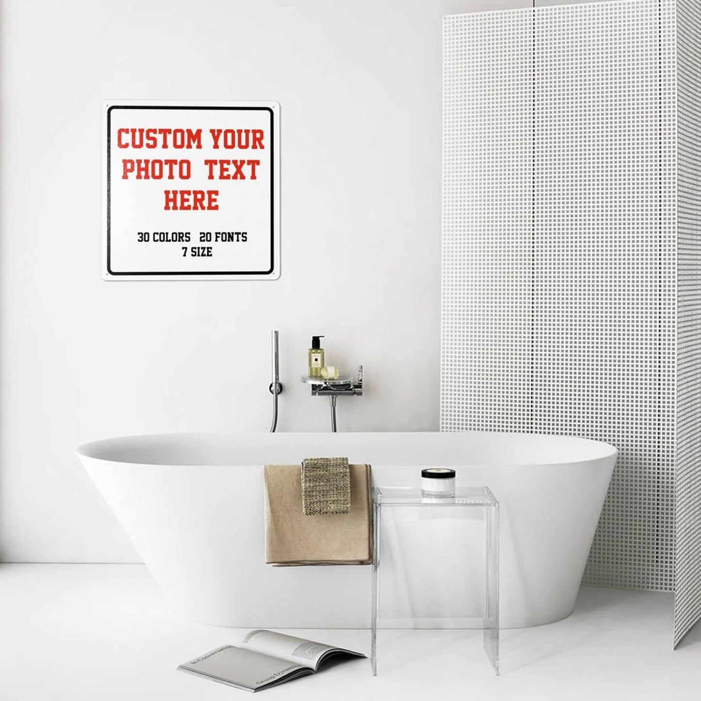 Custom Signs Outdoor Metal Sign - 12 x 12 Personalized Signs for Business, Workplace, Office, Home, Delivery Signs, Road Signs, Garden Signs, Hazard Signs, Intersection Signs, Parking Signs, Decorative Signs