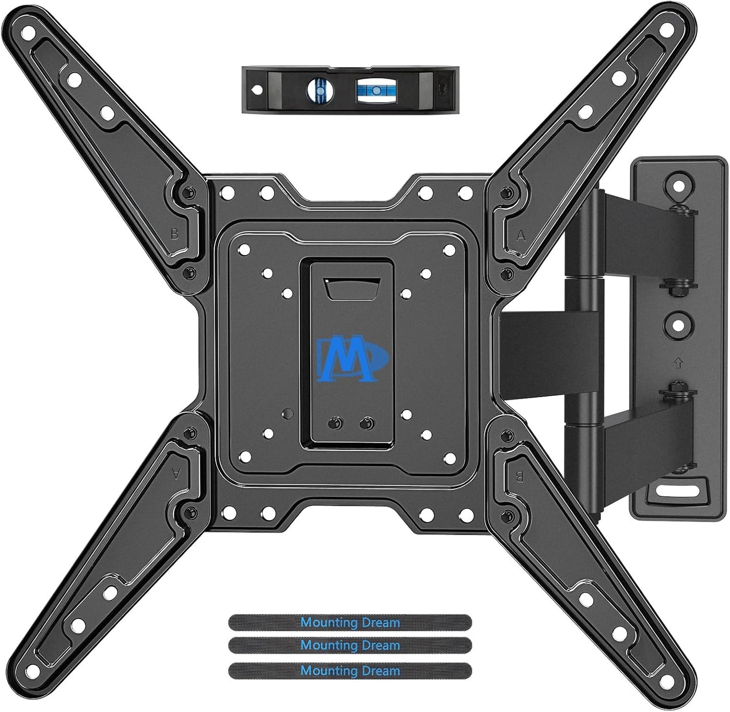 Mounting Dream Long Arm TV Wall Mount for Most 26-65 Inch TVs, 30 Inch Long Extension TV Mount Swivel and Tilt, Full Motion Wall Mount TV Bracket Fit Max VESA 400x400mm,Up to 99 lbs, MD2286-M