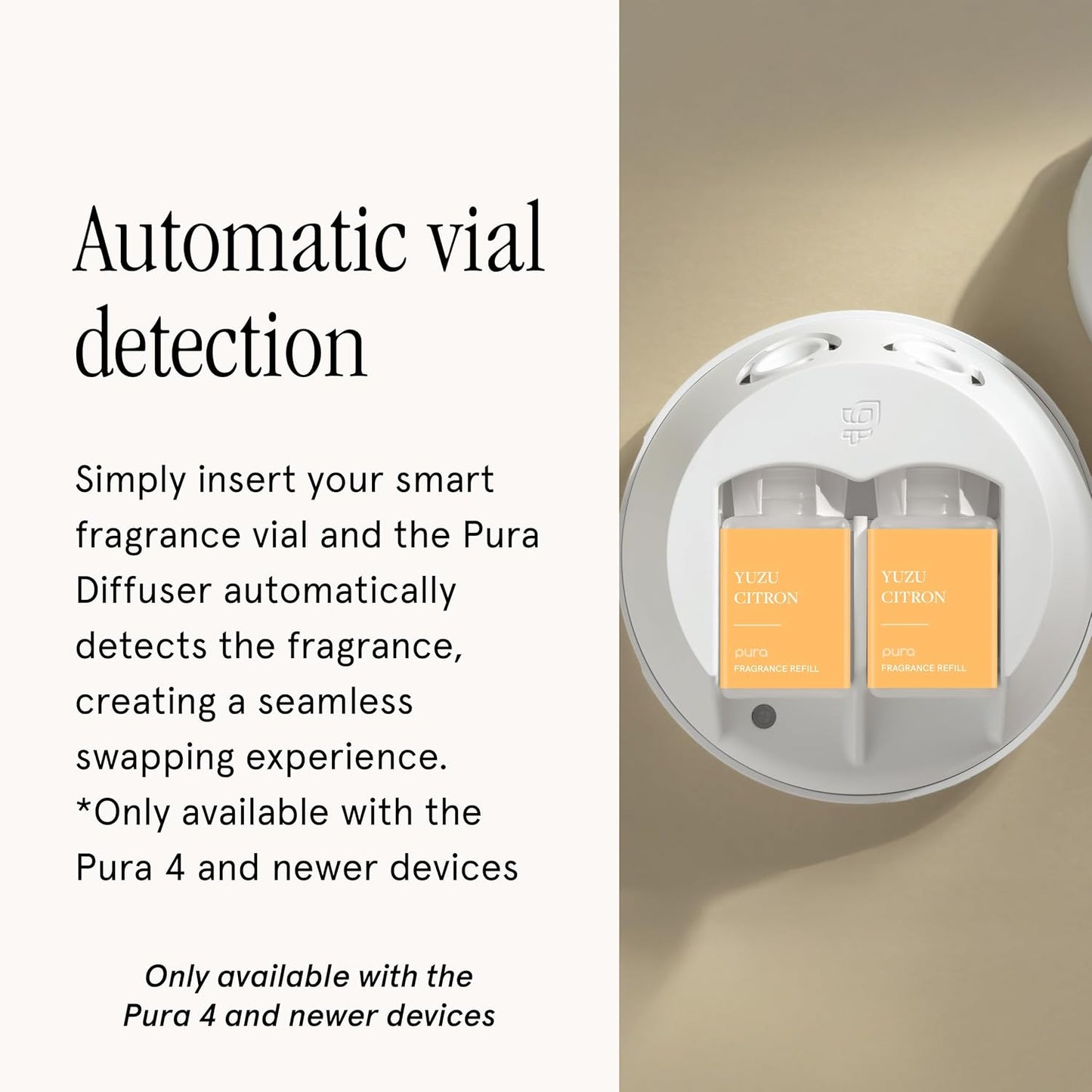 PuraHome Scent Refill - Smart Home Air Diffuser - Up to 120-Hours of Luxury Fragrance per Refill - Home Essential - Clean & Safe Diffuser Fragrance - 2 Pack, Yuzu Citron