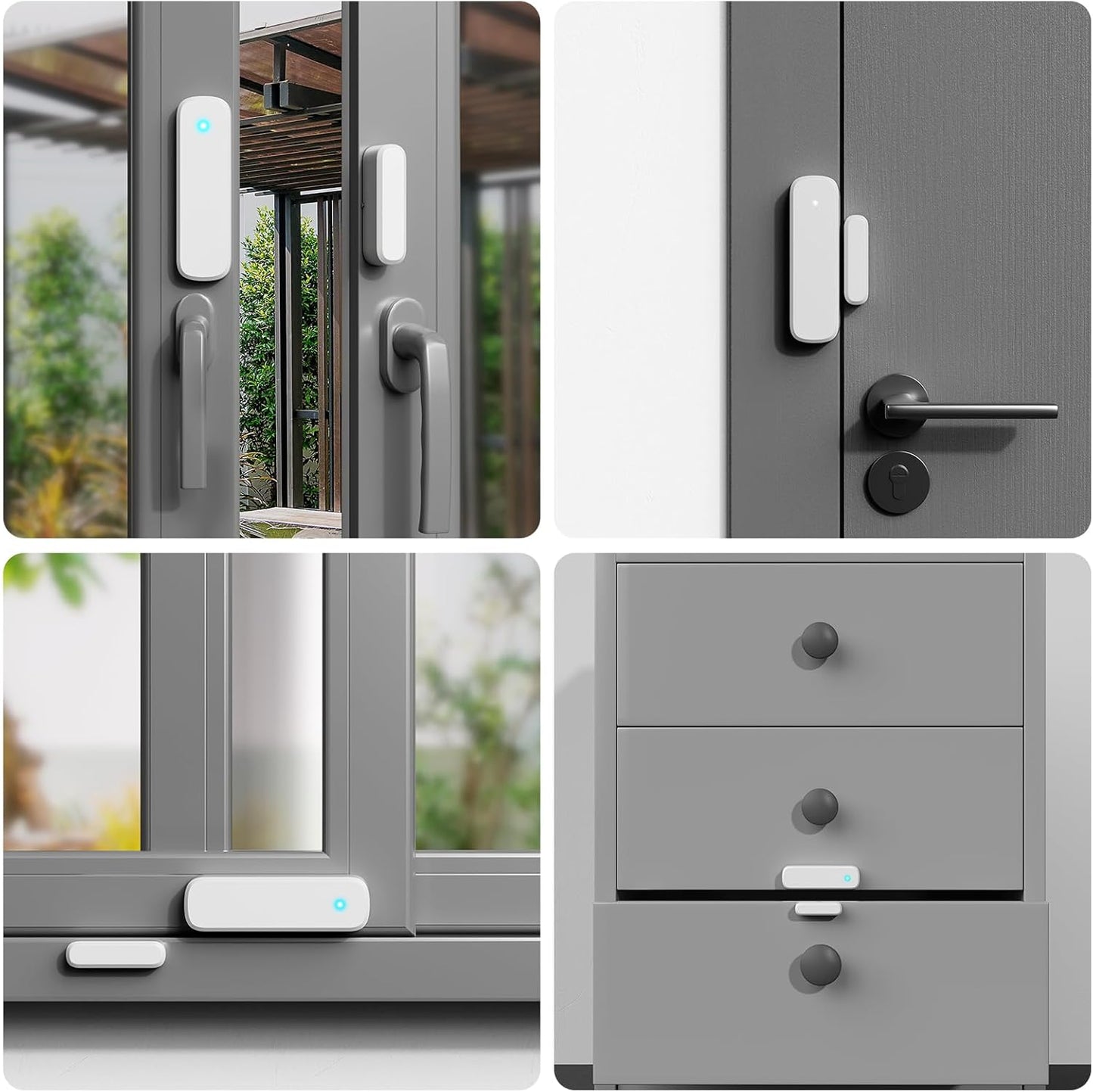 Door Chime, Door Sensor Chime When Door Opens, BITIWEND Door Entry Alarm for Business/Home/Office/Store, 600 FT Range, 32 Chimes 5 Adjustable Volume Door Ringer Alert 1Sensor + 1Receivers White