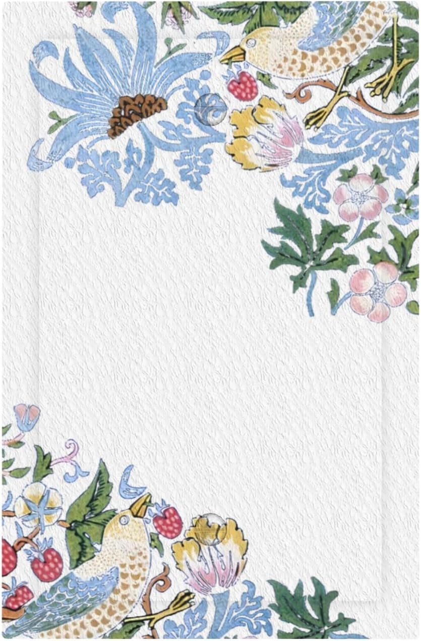 Decorative Light Switch Cover Plate Retro Morris Strawberry Rustic Plant Bird 1 Gang No Device Single Blank Outlet Covers Wall Plate Cover Switchplate Electrical Faceplate